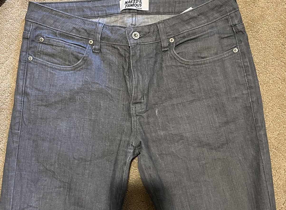 Naked & Famous Naked & Famous Skinny Guy Grey Stretch Denim 36 Size US 36 / EU 52 - 1 Thumbnail