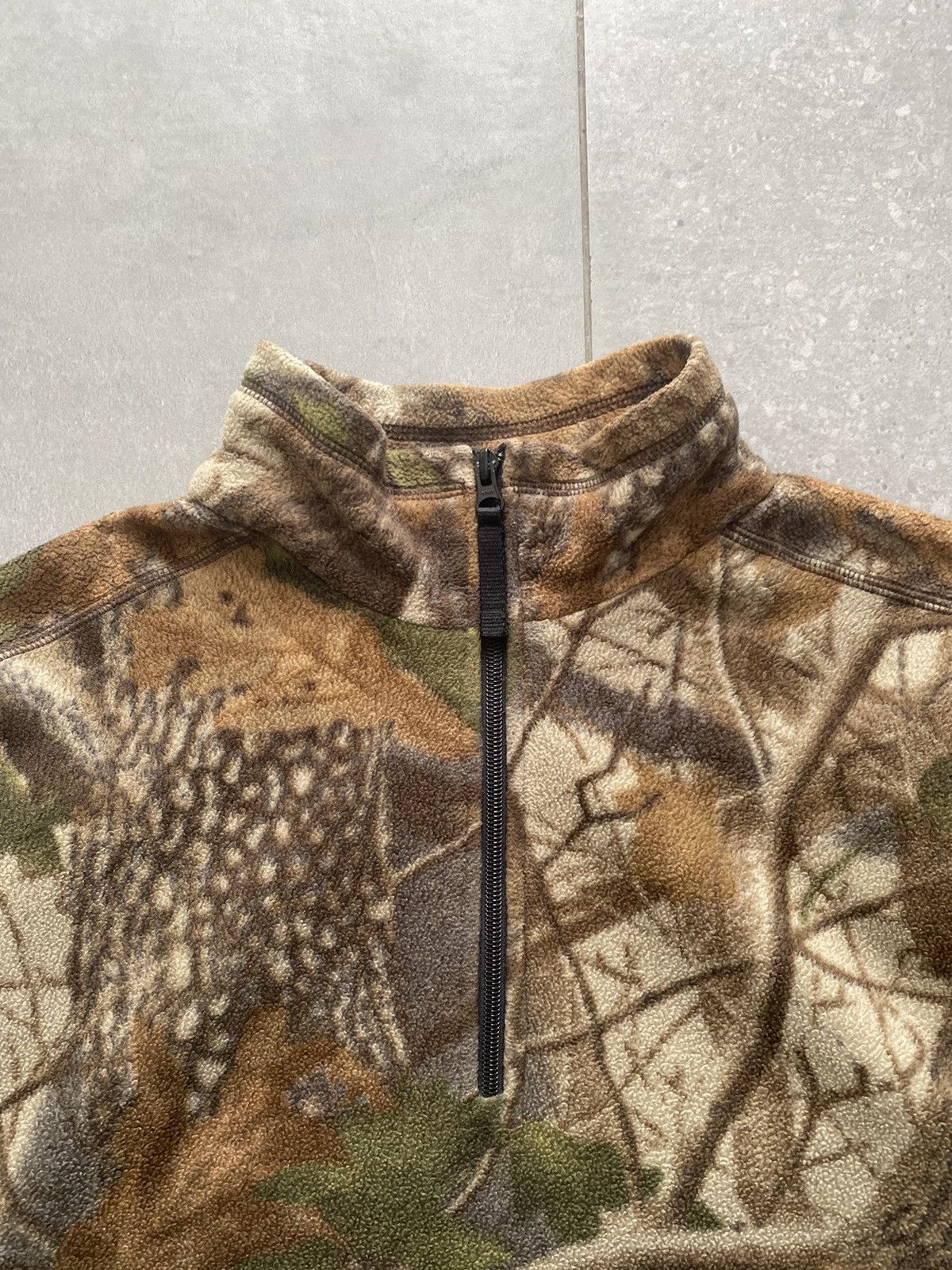 Vintage Vintage Realtree Military Camo Fleece Halfzip Hoodie Size US M / EU 48-50 / 2 - 3 Thumbnail