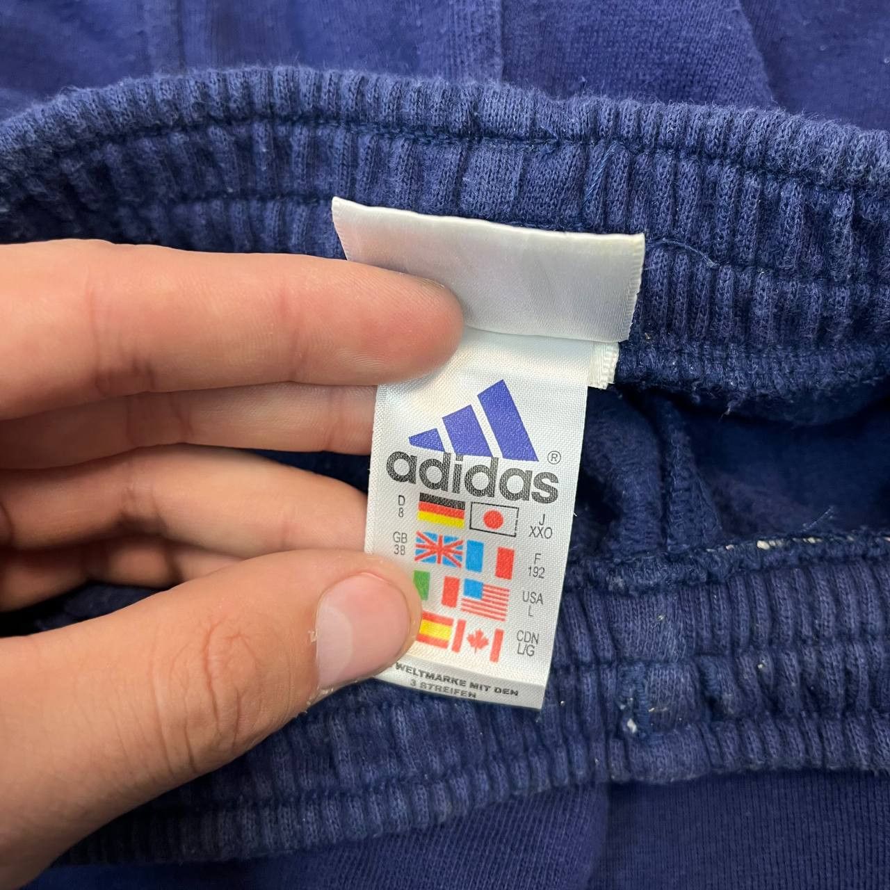 Adidas Vintage 90s Adidas Fleece Baggy Sweatpants Jogger Mens Sz L Size US 33 - 10 Thumbnail