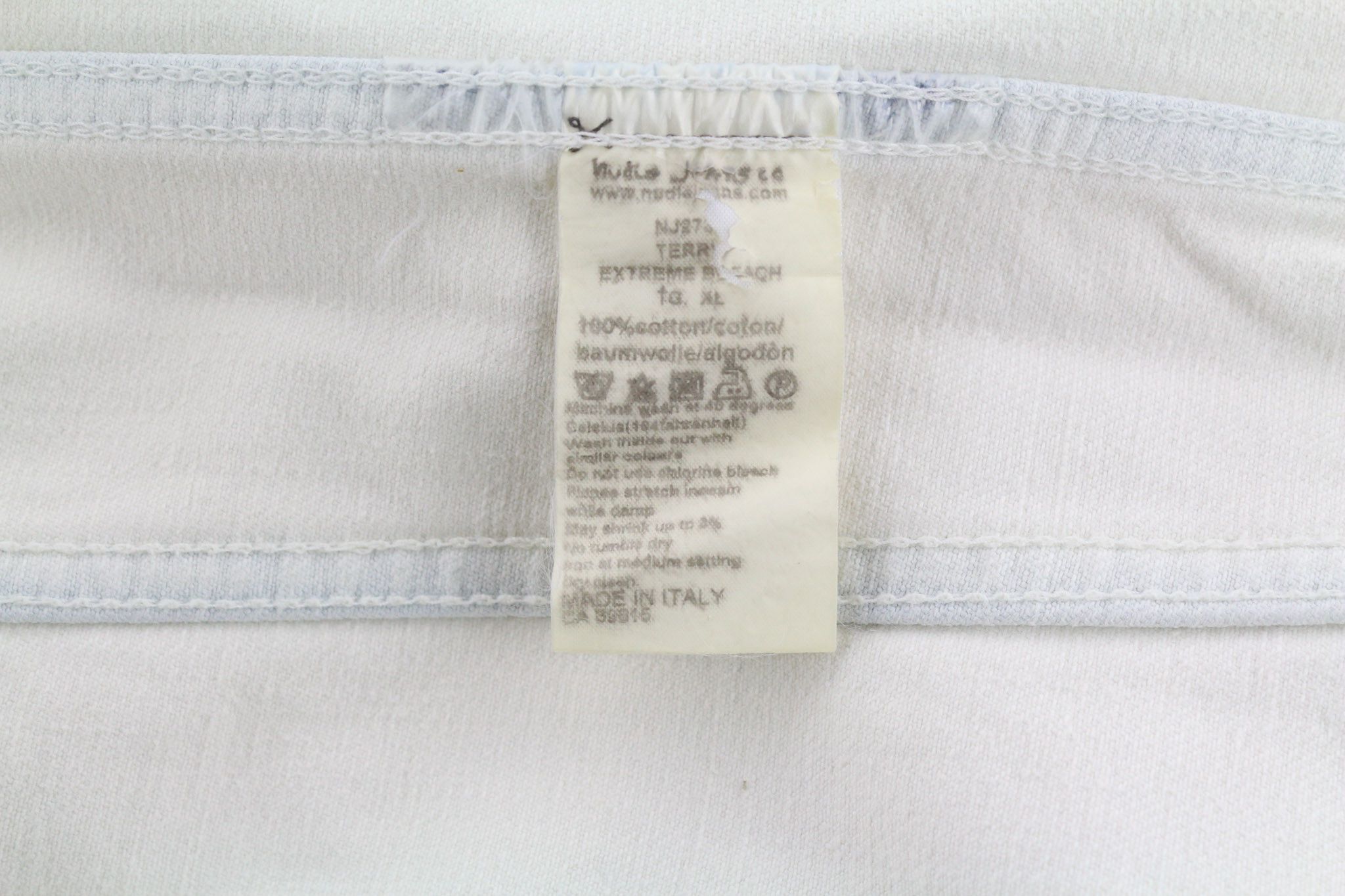 Nudie Jeans TERRY XL Extreme Bleach Pockets Jacket 81034 Size US XL / EU 56 / 4 - 7 Thumbnail