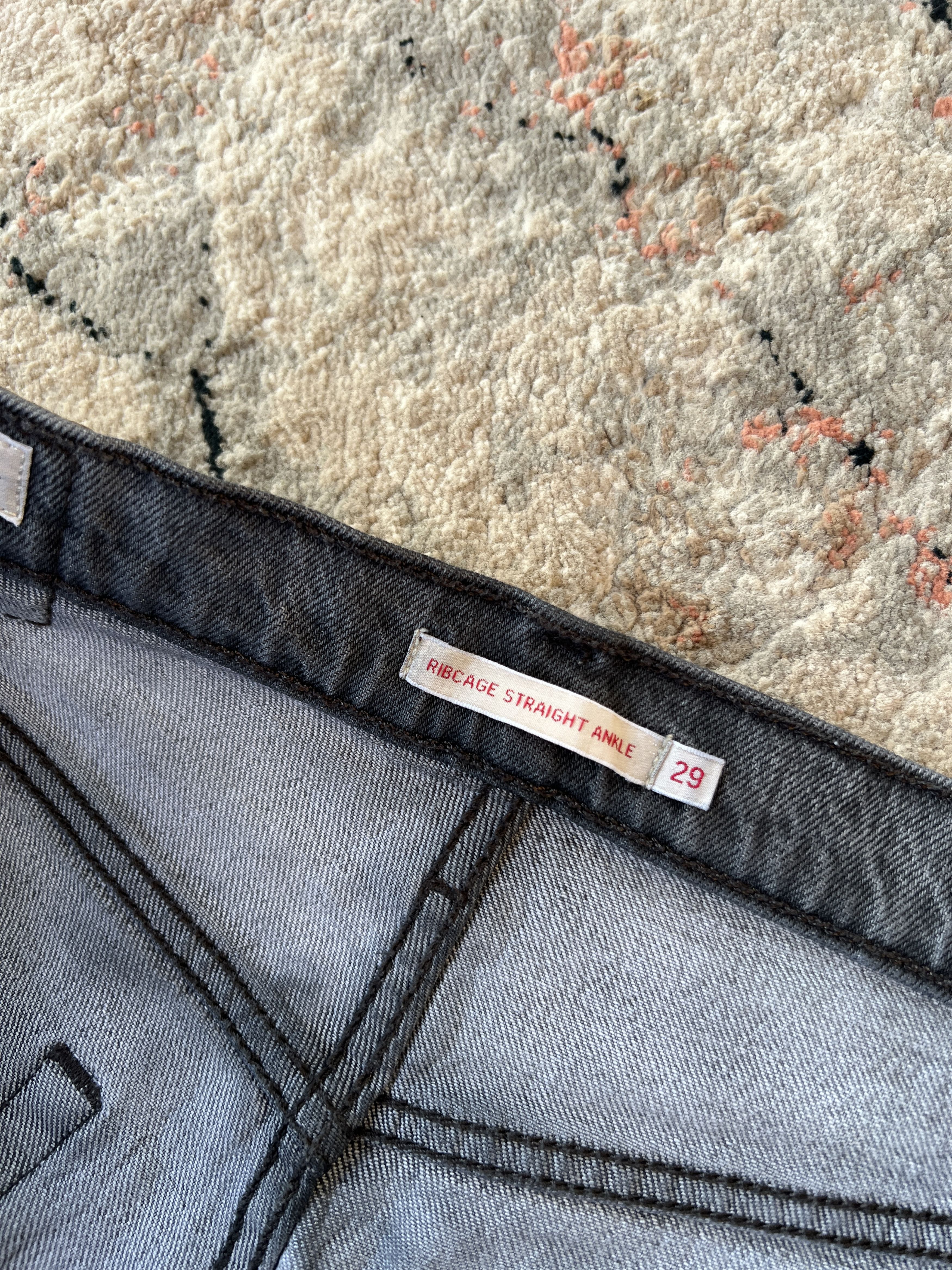 Levi's Levi's Ribcage Straight Ankle Jeans Size 29" - 4 Thumbnail