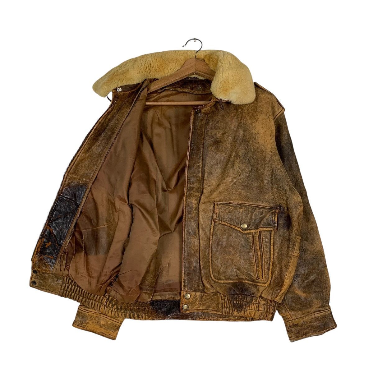 Japanese Brand Japanese Brand Flight Leather Jacket Size US L / EU 52-54 / 3 - 9 Thumbnail
