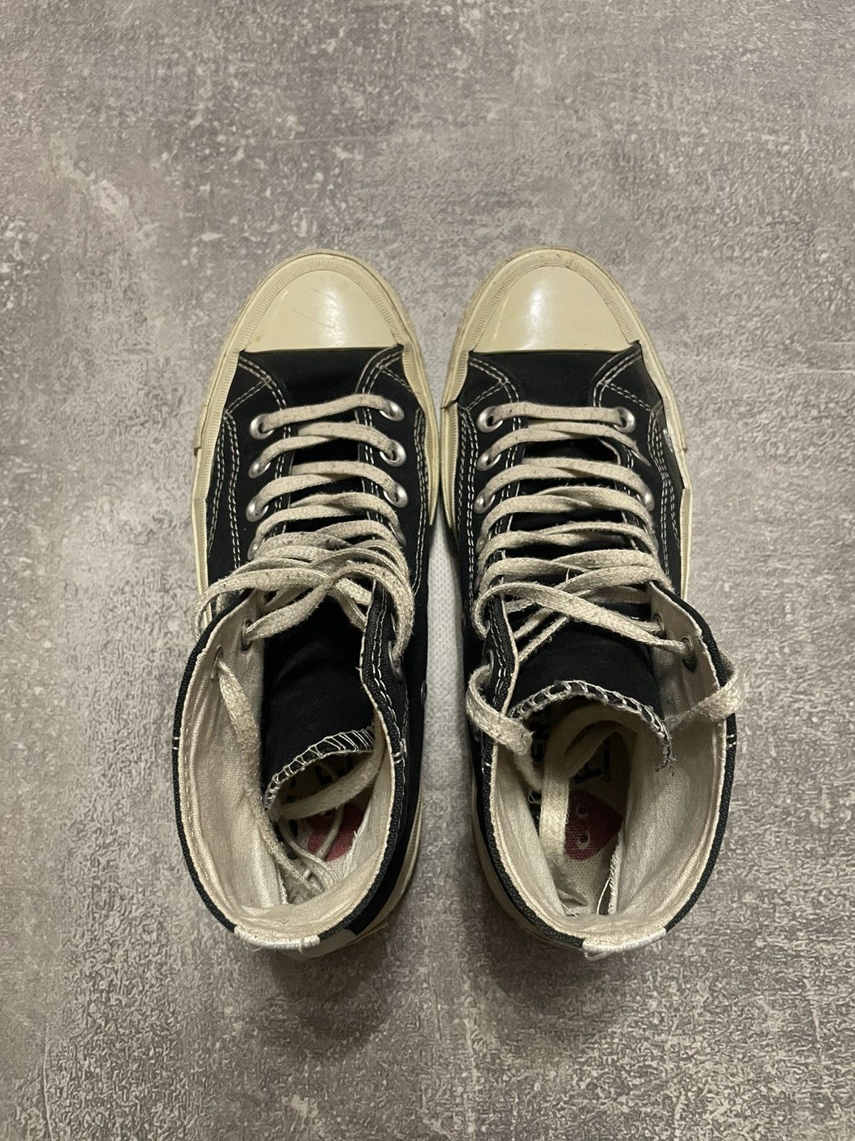 Comme des Garcons × Converse × Vintage Comme Des Garcons CDG PLAY X Converse Chuck Taylor High 39 Size US 6 / EU 39 - 8 Thumbnail