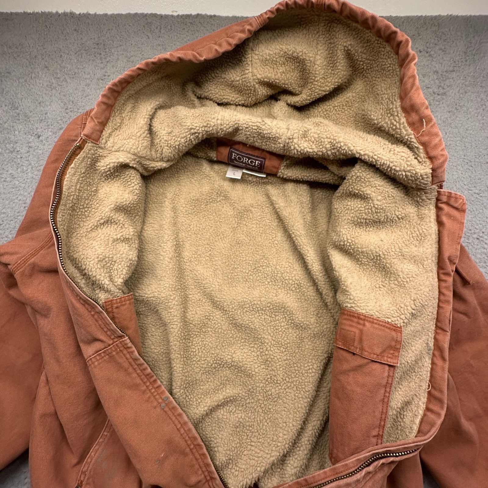 Other Forge Workwear Zip Canvas Sherpa Lined Jacket Large Size US L / EU 52-54 / 3 - 10 Thumbnail