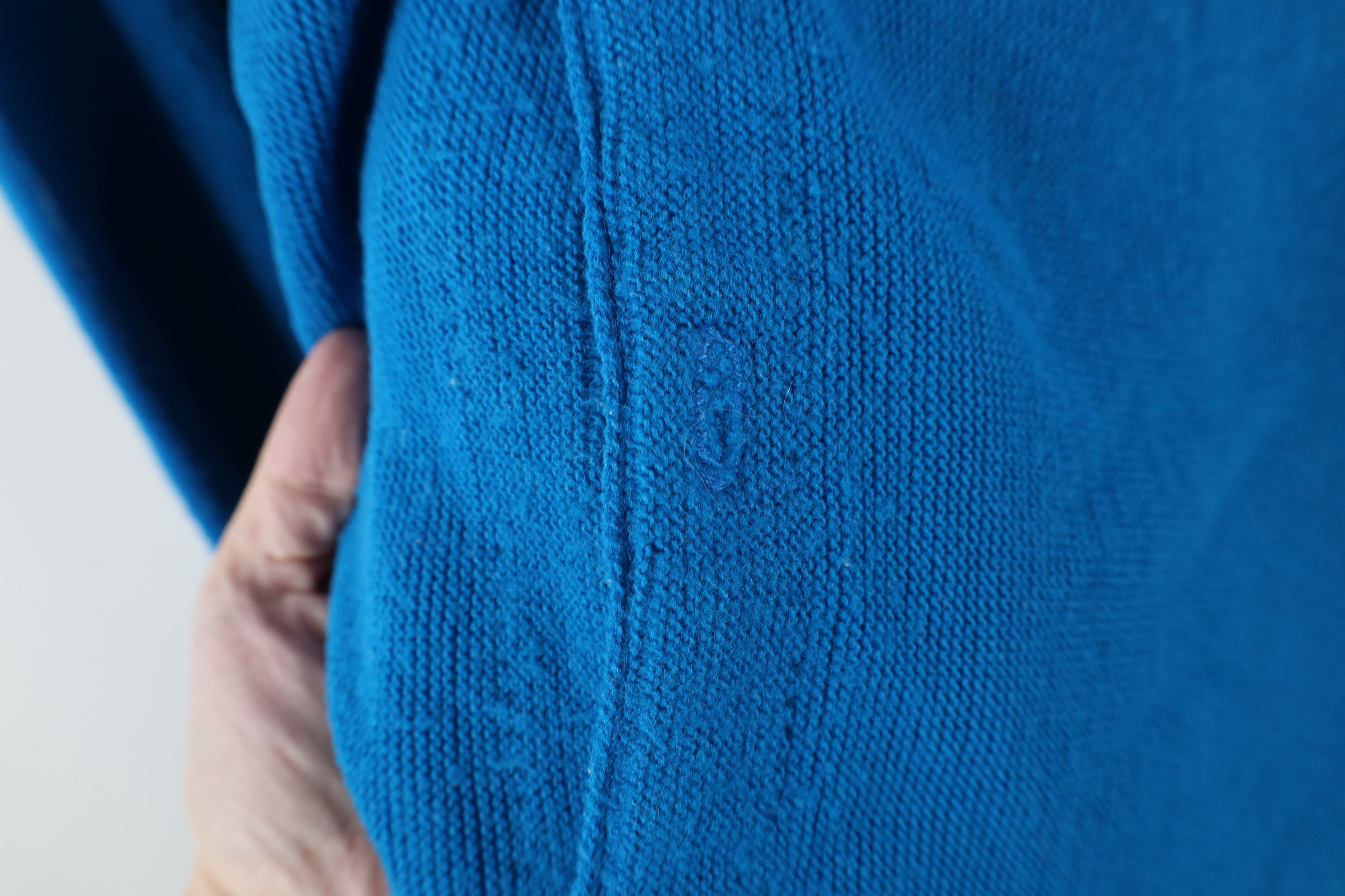 Vintage Vintage 60s 70s Streetwear Knit Cardigan Sweater Blue USA Size US XXL / EU 58 / 5 - 5 Thumbnail