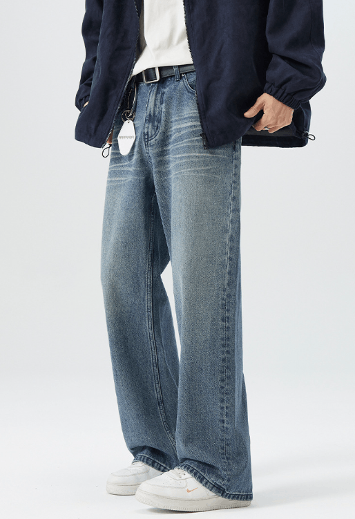 Japanese Brand Retro fashion distressed whisker street jeans Size US 32 / EU 48 - 2 Thumbnail