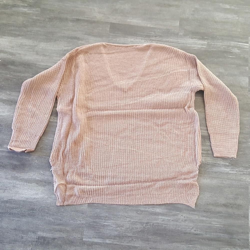 Designer Nude High Low Sweater Long Sleeve Size ONE SIZE - 4 Thumbnail