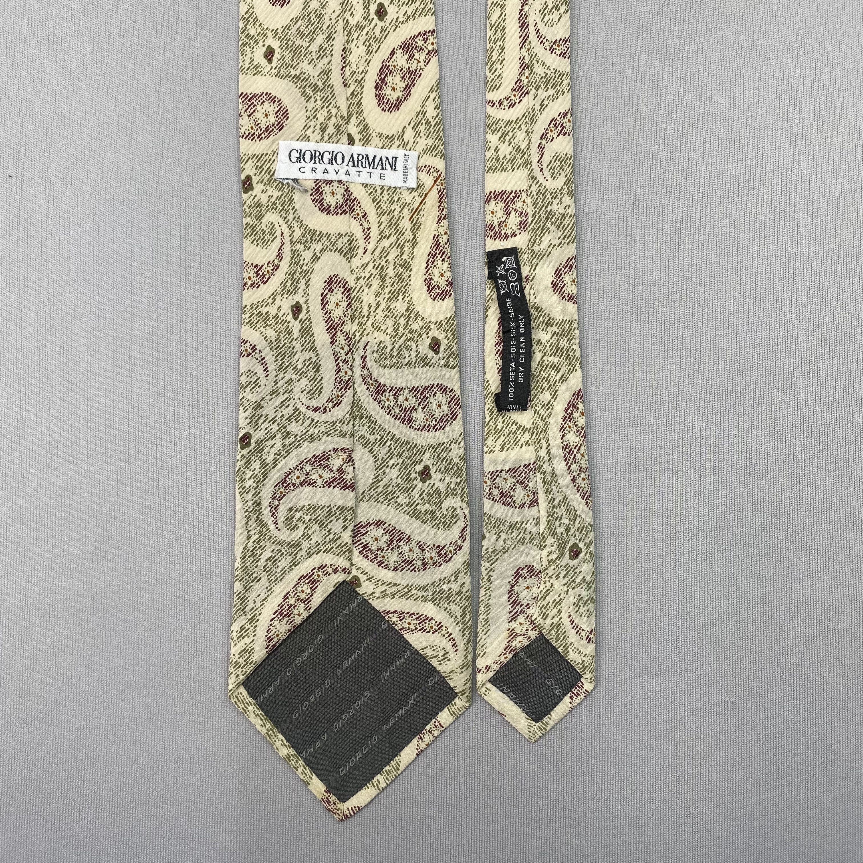 Giorgio Armani Vintage Giorgio Armani SILK Necktie Cravate Pure Silk Size ONE SIZE - 6 Thumbnail
