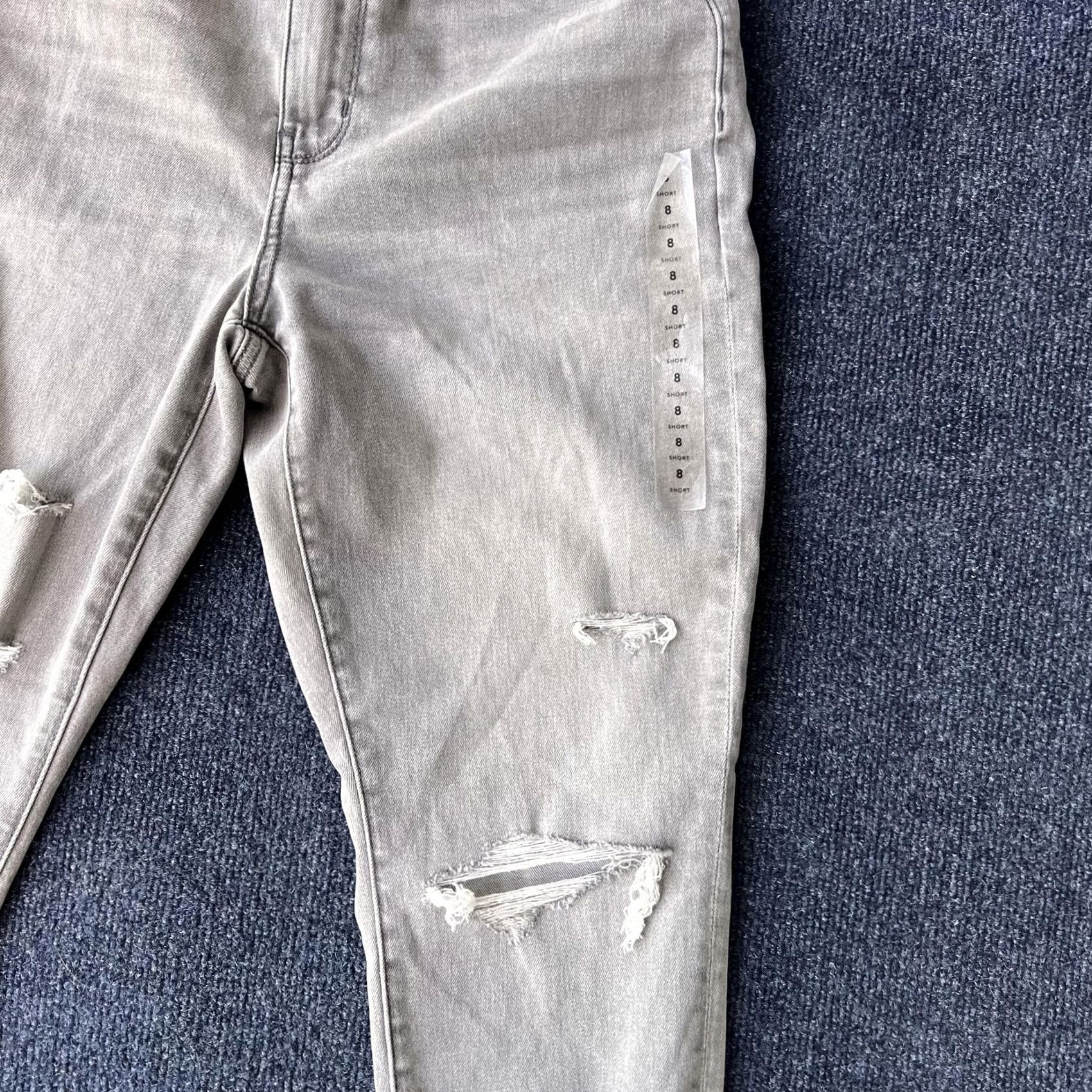 Vintage American Eagle Jeans Womens 8 29W Short Charcoal Hi-Rise Jegging Distressed 3963 Size 30" / US 8 / IT 44 - 5 Thumbnail