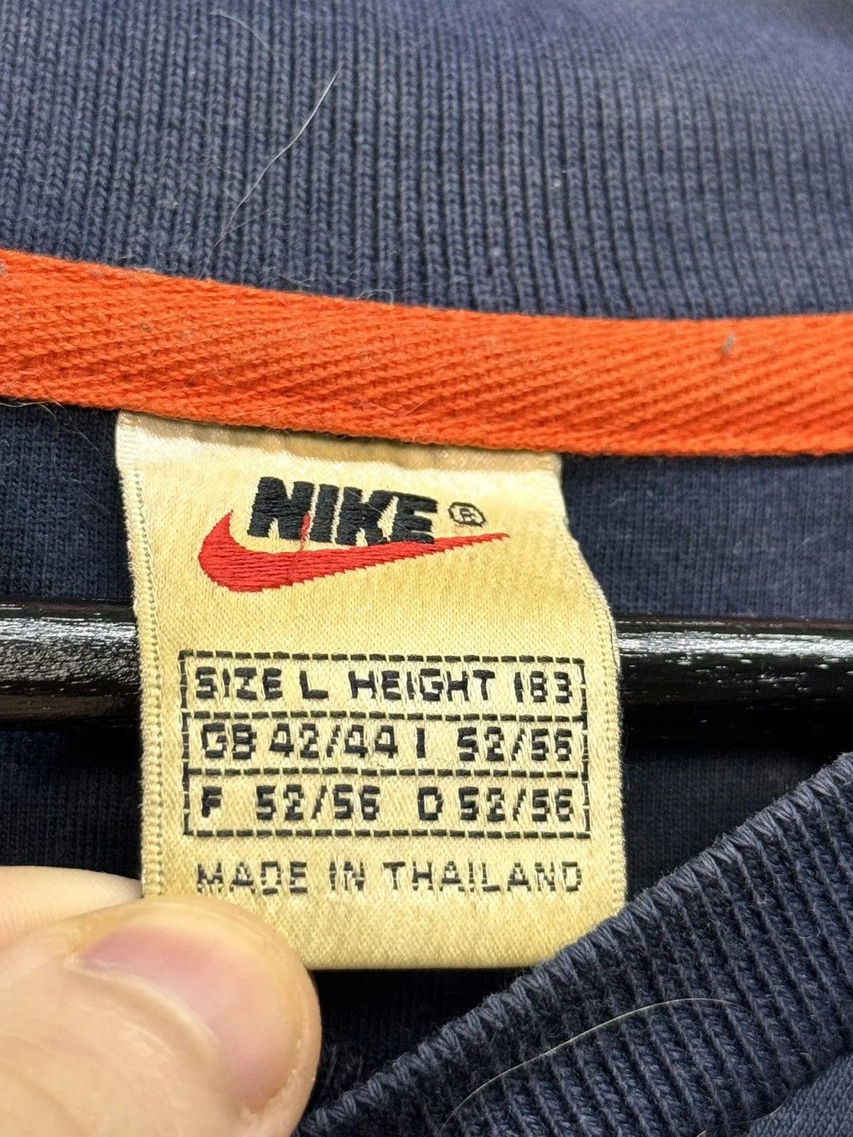 Nike Vintage Nike Streetwear Striped Rugby Sweatshirt Size US L / EU 52-54 / 3 - 6 Thumbnail