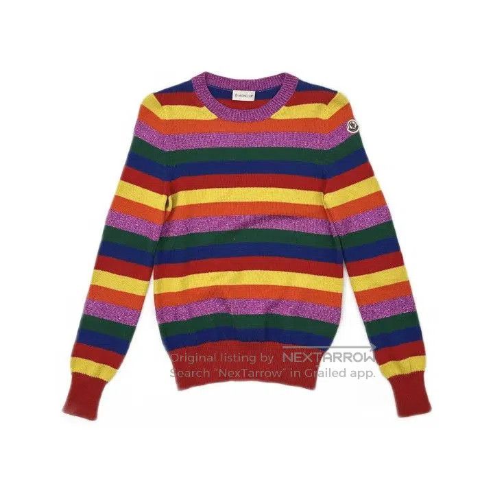 Moncler Moncler Striped Logo Crewneck Long. Size US XS / EU 42 / 0 - 2 Thumbnail
