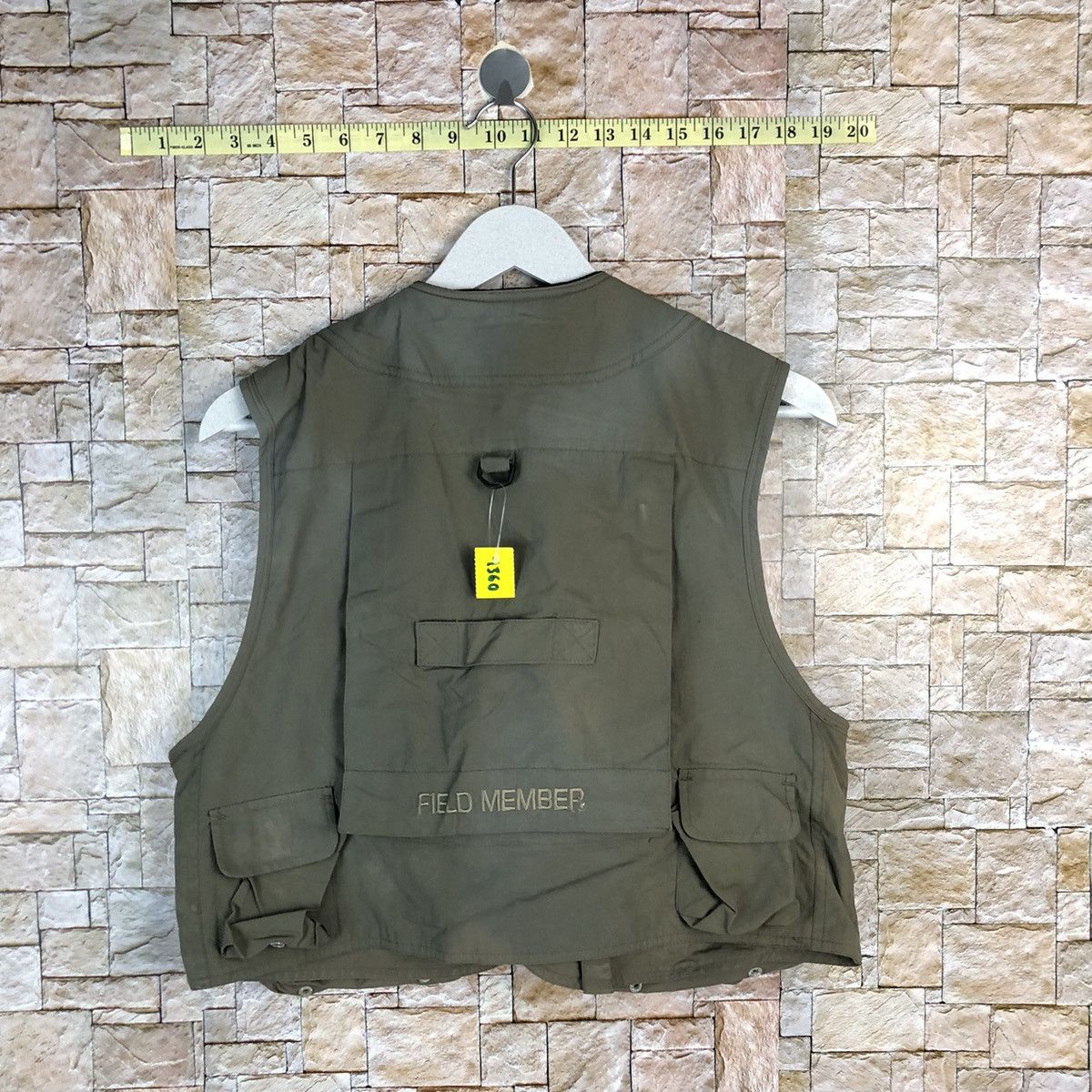 Japanese Brand Field Member fishing gear multipocket Green Vest #A1048 Size US M / EU 48-50 / 2 - 12 Thumbnail