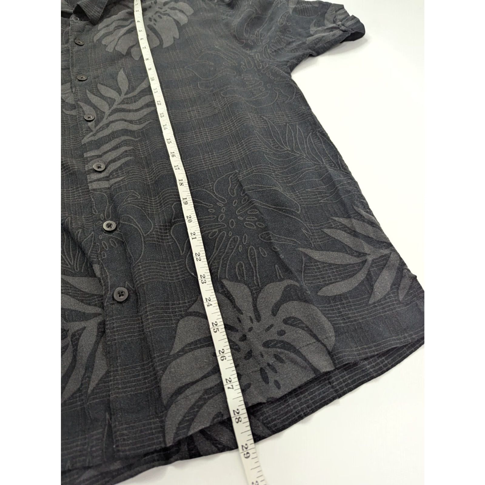 Cubavera Cubavera Shirt Mens L Black Tropical Button Up Short Sleeve Hawaiian Rayon Viscose Size US L / EU 52-54 / 3 - 5 Thumbnail
