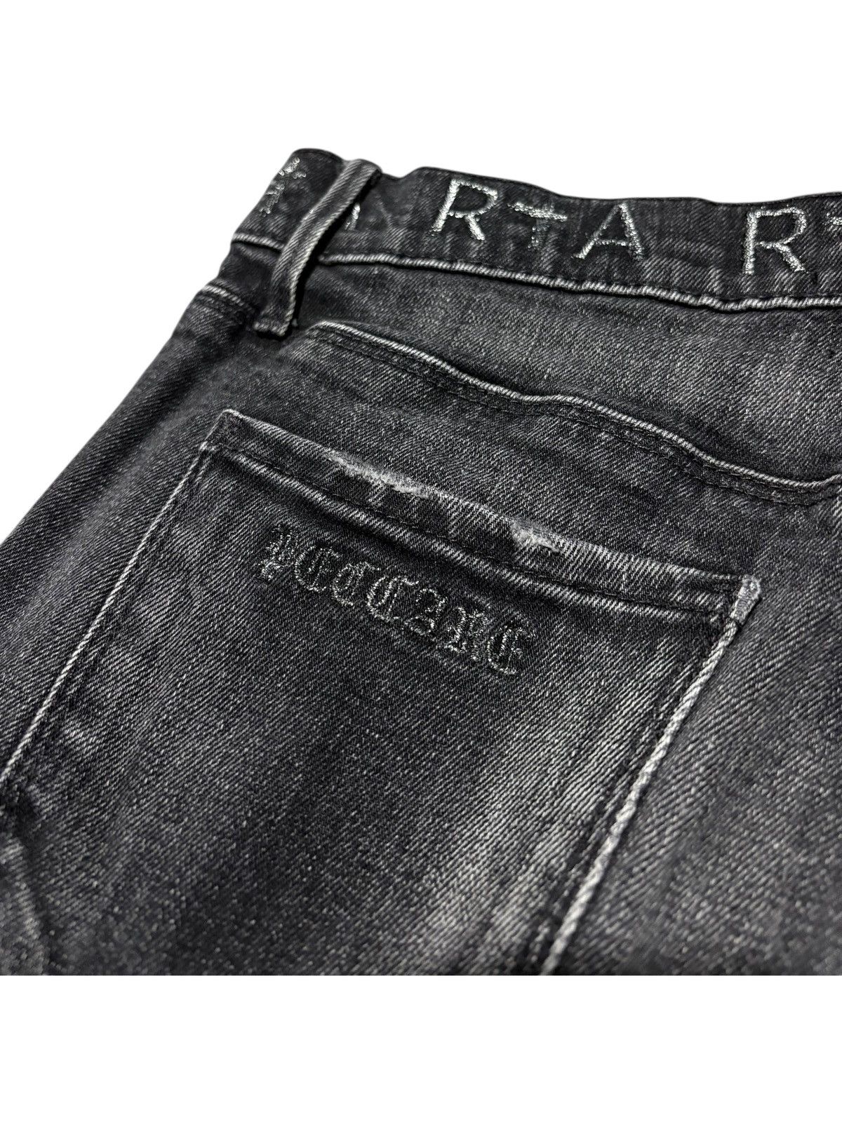 Rta 28 RTA Bryant Distressed Jeans Logo Gothic cross denim vtg Size US 28 / EU 44 - 5 Thumbnail