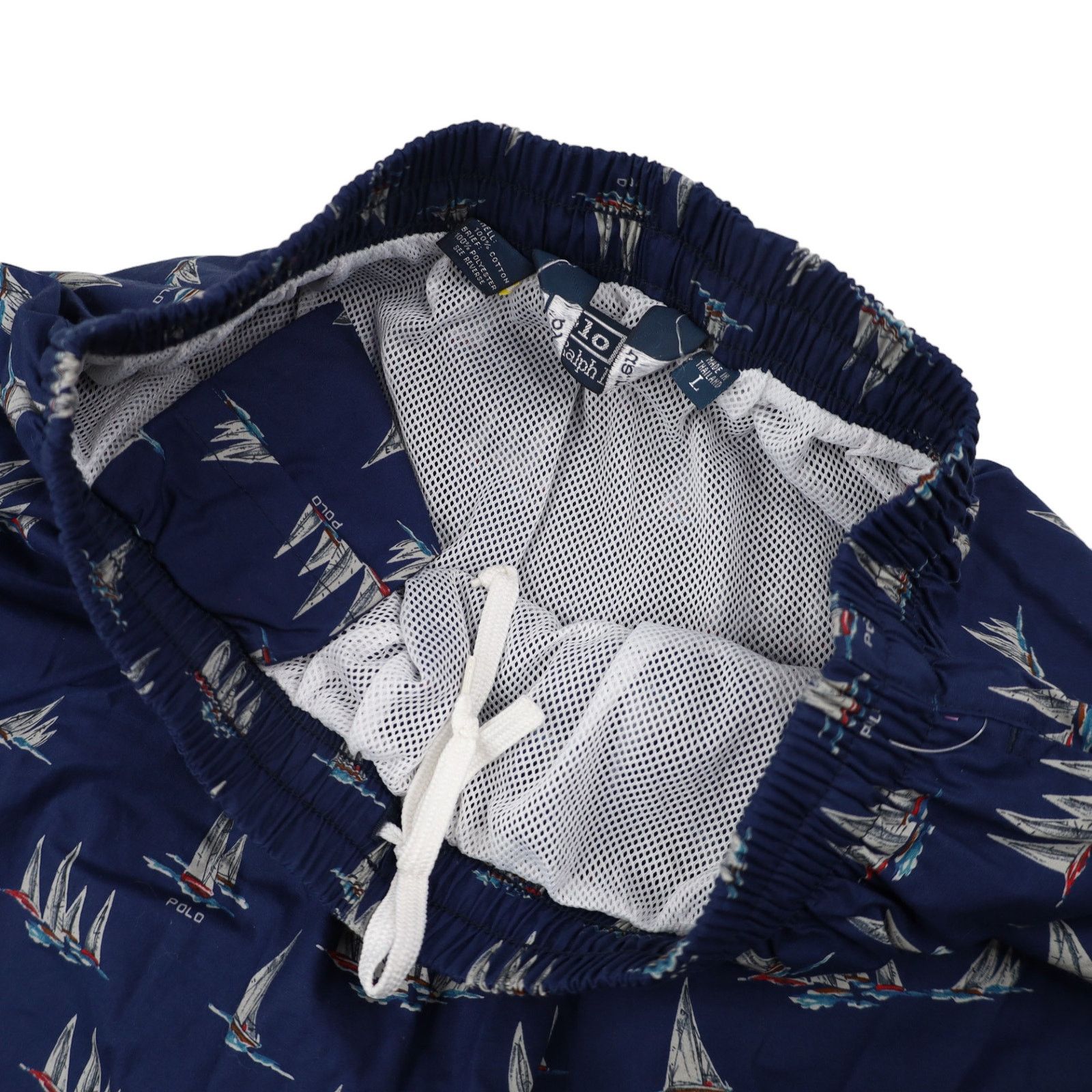 Polo Ralph Lauren × Vintage Vintage Polo Ralph Lauren Allover Ship Print Swim Trunks Size US 30 / EU 46 - 7 Thumbnail