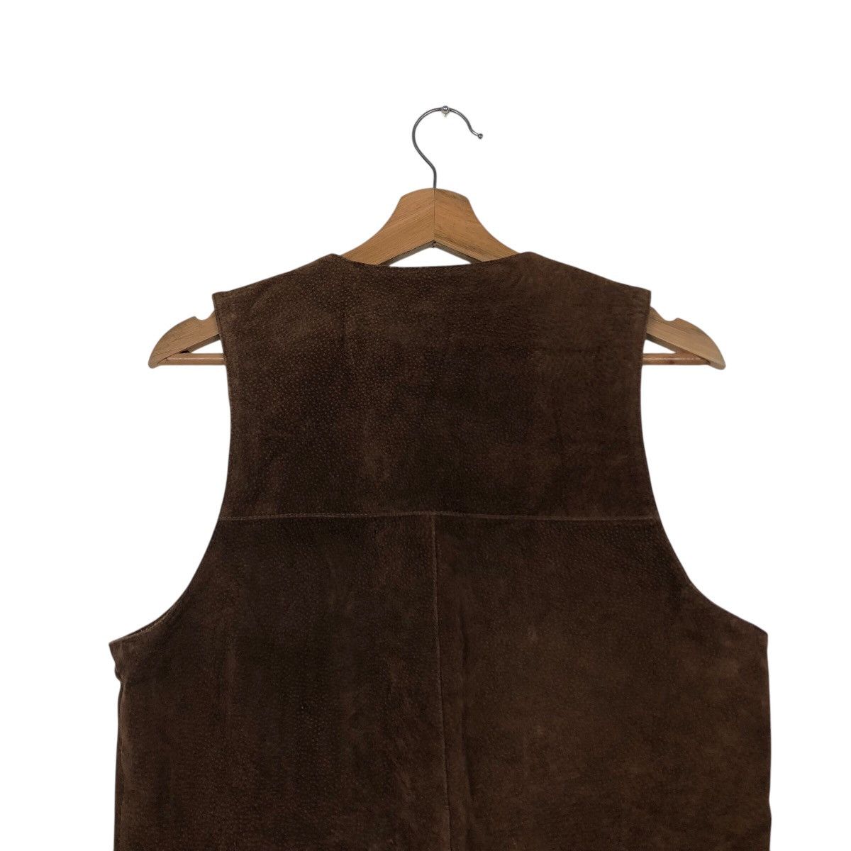 Japanese Brand 📌Vintage Utility Biker Vest Genuine Leather Red Skins Size US M / EU 48-50 / 2 - 11 Thumbnail