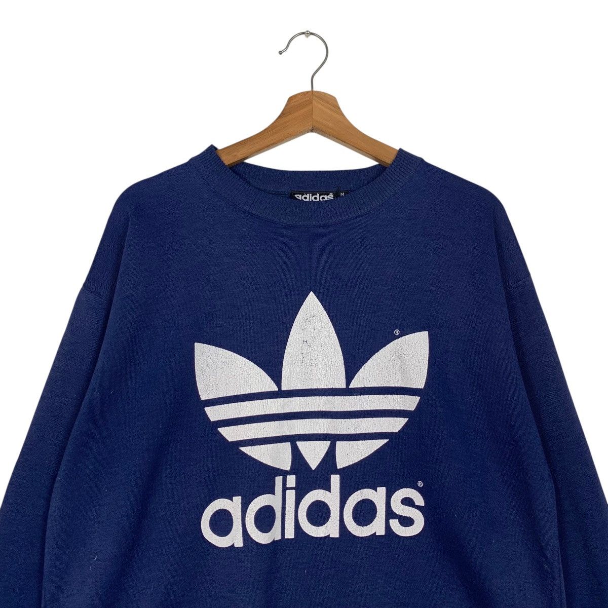 Adidas Vintage 90’s ADIDAS Big Logo Crewneck Sweatshirt #3602-C165 Size US M / EU 48-50 / 2 - 2 Thumbnail