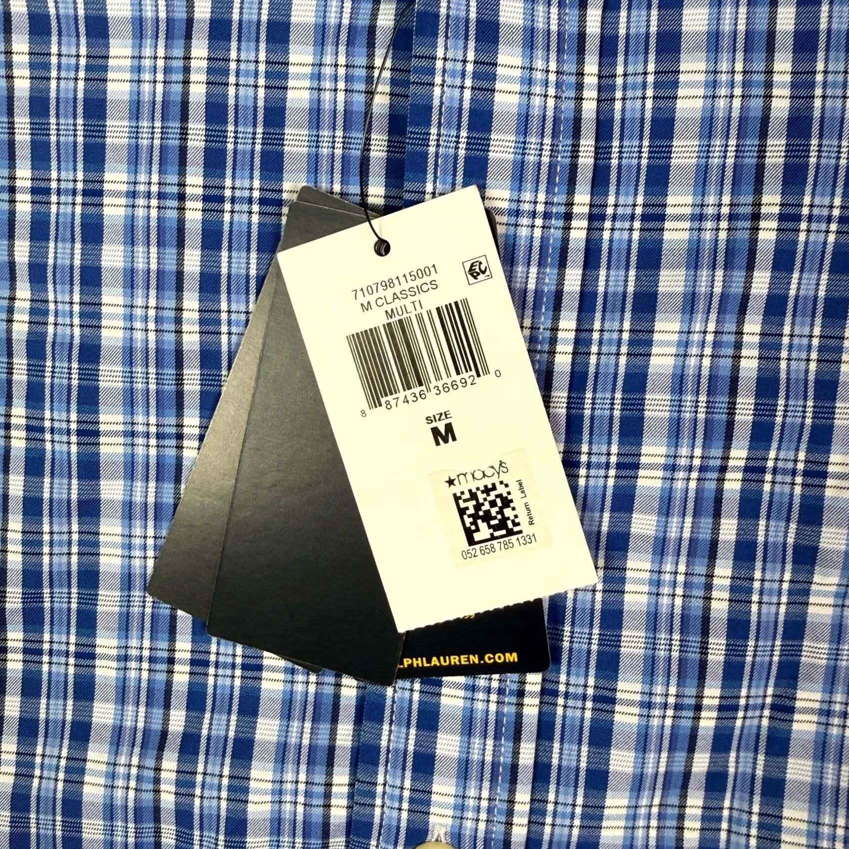 Polo Ralph Lauren Polo Ralph Lauren Performance Shirt Mens M Classic Fit Blue Plaid Button NEW Size US M / EU 48-50 / 2 - 4 Thumbnail