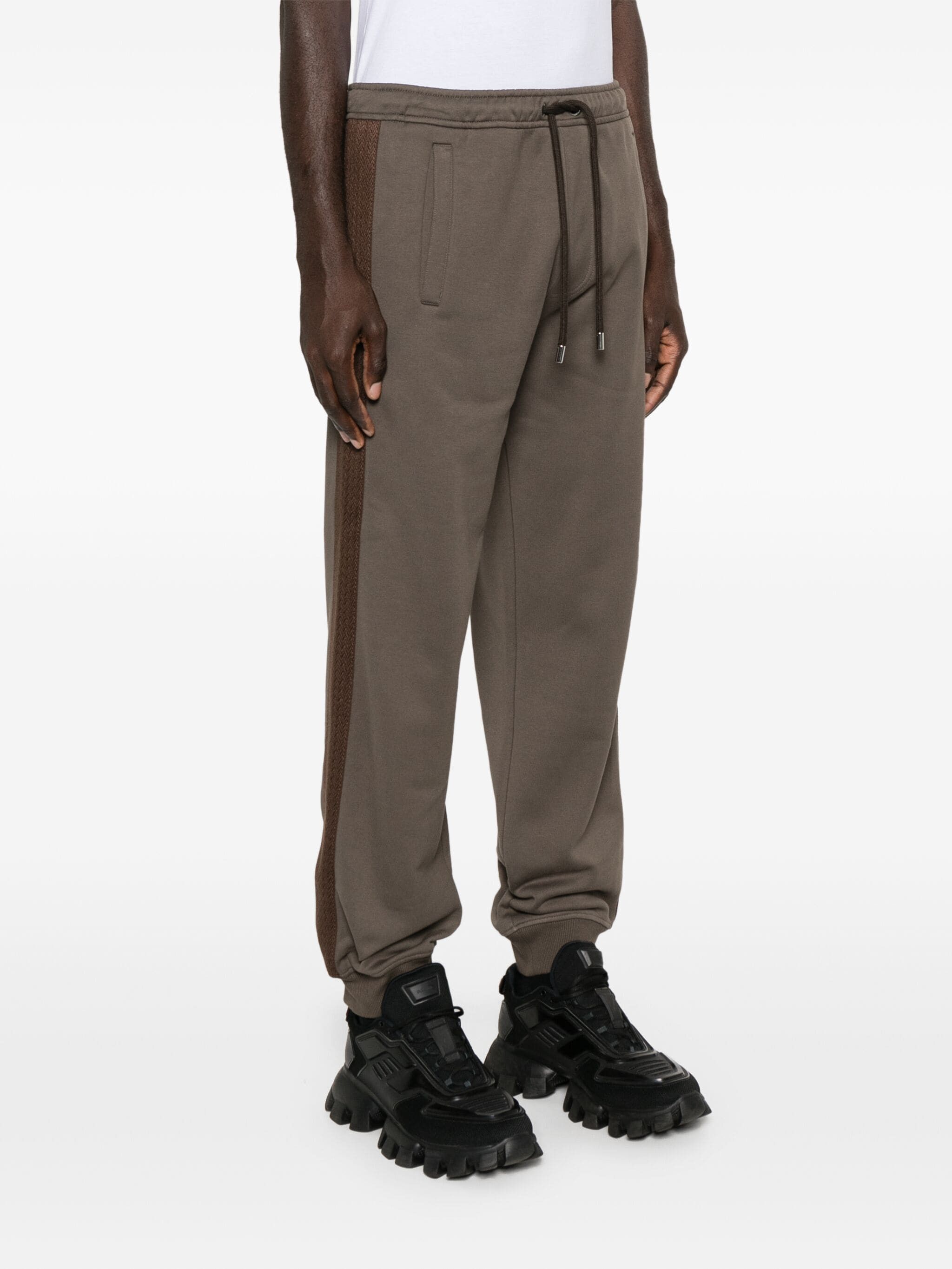 Lanvin o1s22i1n1024 Sweatpants & Joggers in Taupe Brown Size US 32 / EU 48 - 3 Thumbnail
