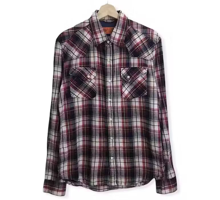 Dickies Vintage Dickies Plaid Tartan Flannel Shirt Size US L / EU 52-54 / 3 - 1 Thumbnail
