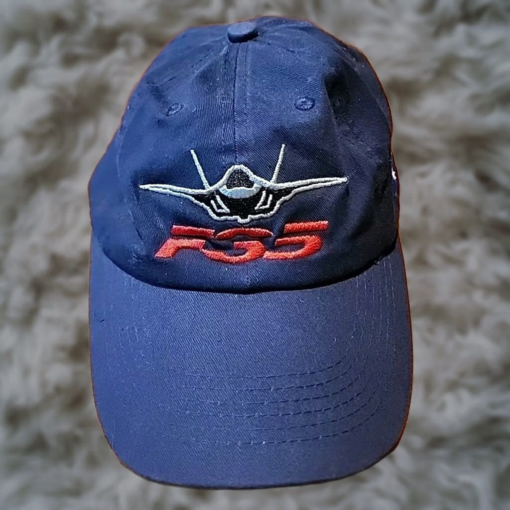 Vintage F35 Fighter Jet Australia Strapback Hat Casual One Size Mens Size ONE SIZE - 1 Thumbnail