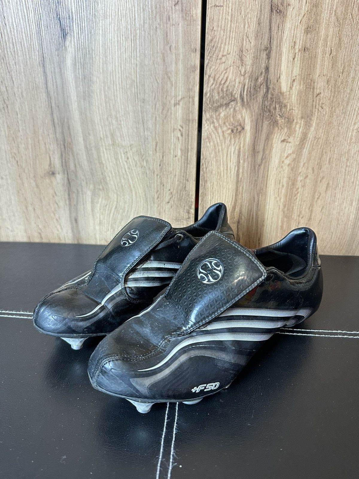 Adidas × Vintage Adidas Tunit F50.6 FG Elite US8 Black boots mens Footbal Size US 8 / EU 41 - 2 Thumbnail