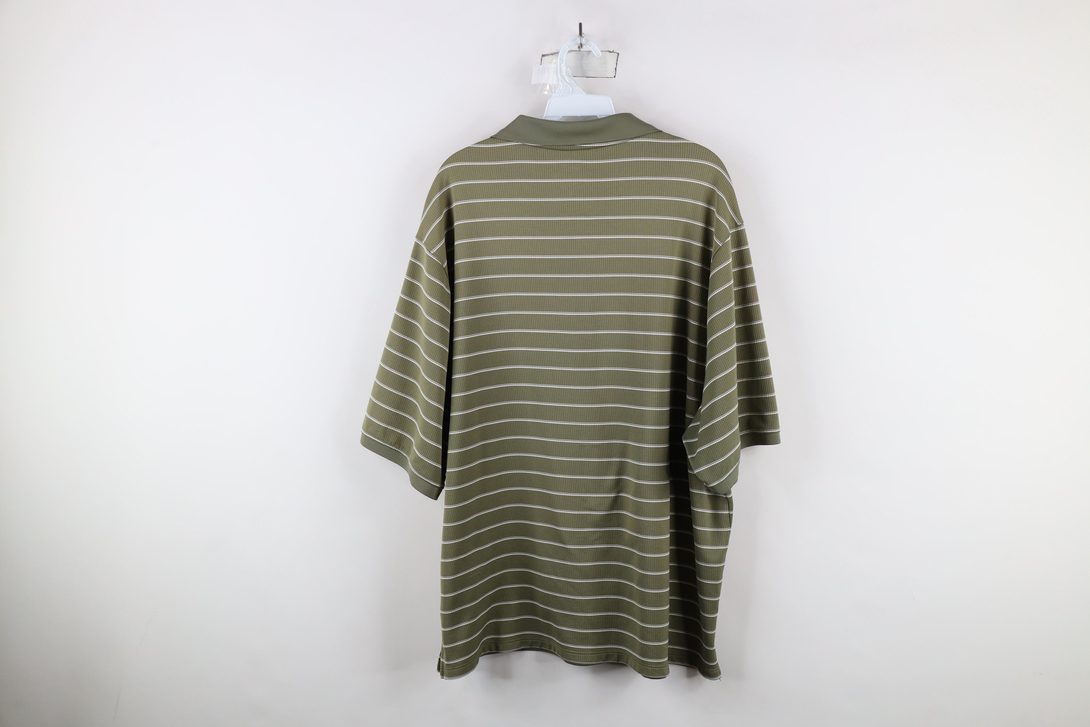 Nike × Vintage Vintage Nike Scott Mini Swoosh Striped Golf Polo Shirt Size US XL / EU 56 / 4 - 12 Thumbnail