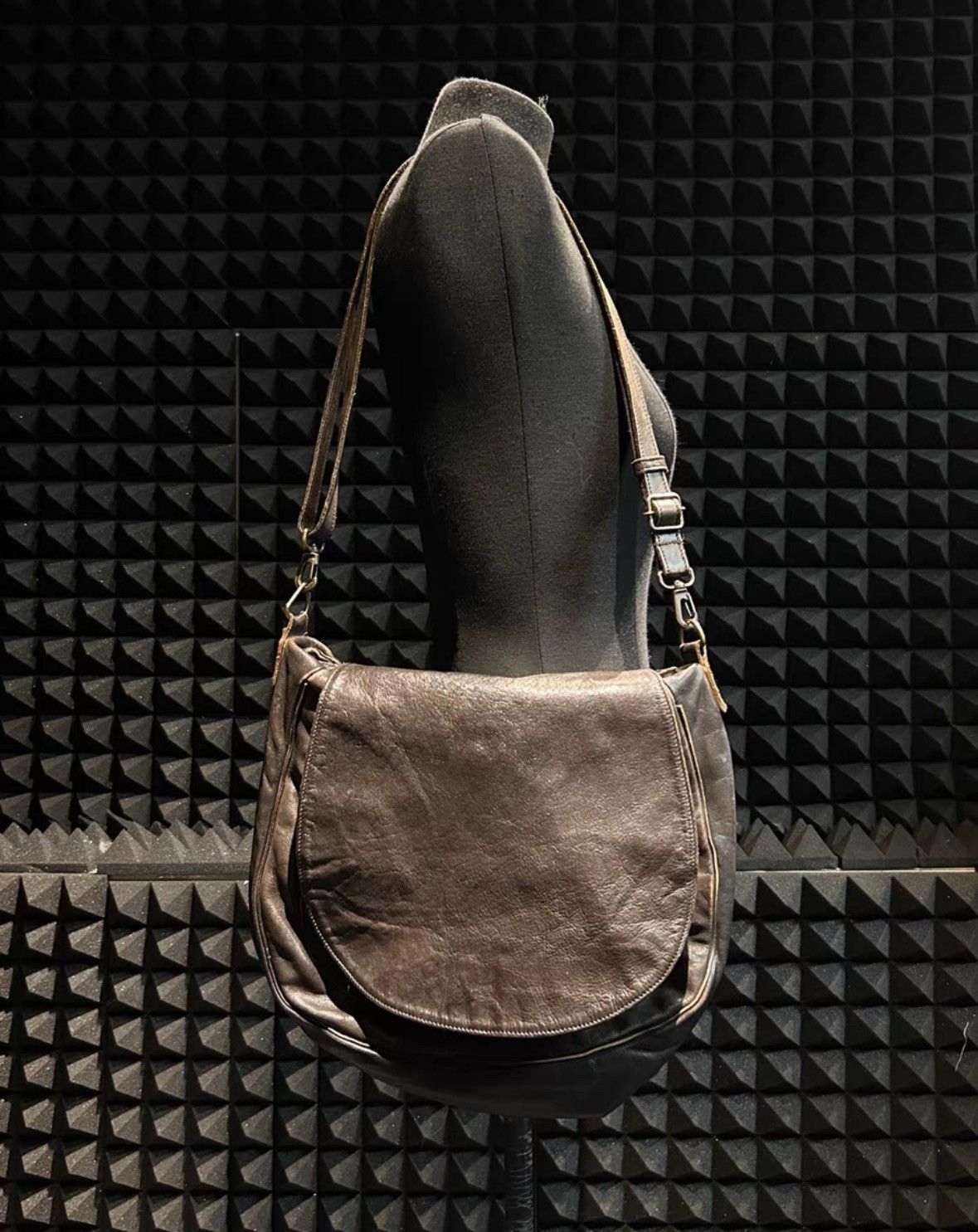 Other japanese archive style slouchy brown leather crossbody bag Size ONE SIZE - 2 Thumbnail