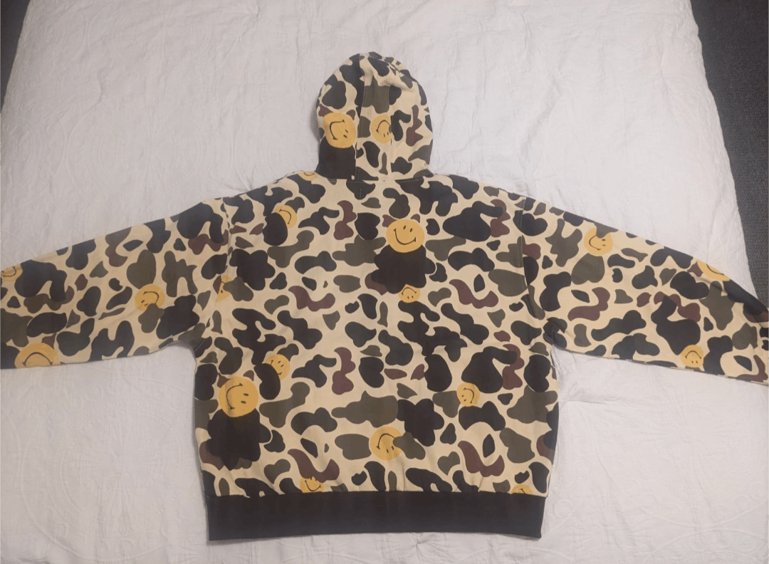 Market Market Camo Smiley Face Light Zip Up Jacket Size US L / EU 52-54 / 3 - 2 Thumbnail