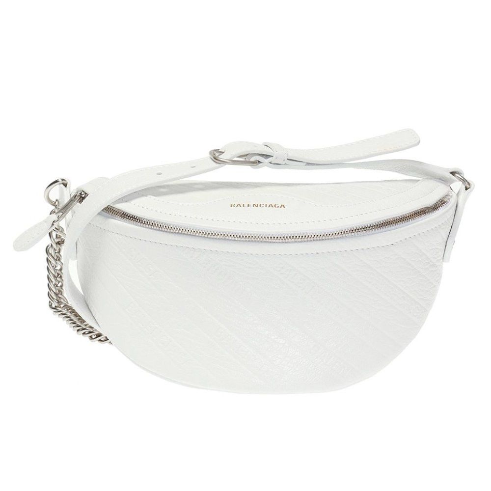 image of New Balenciaga White Souvenirs Xxs Fanny Pack Waist Belt Bag, Women's