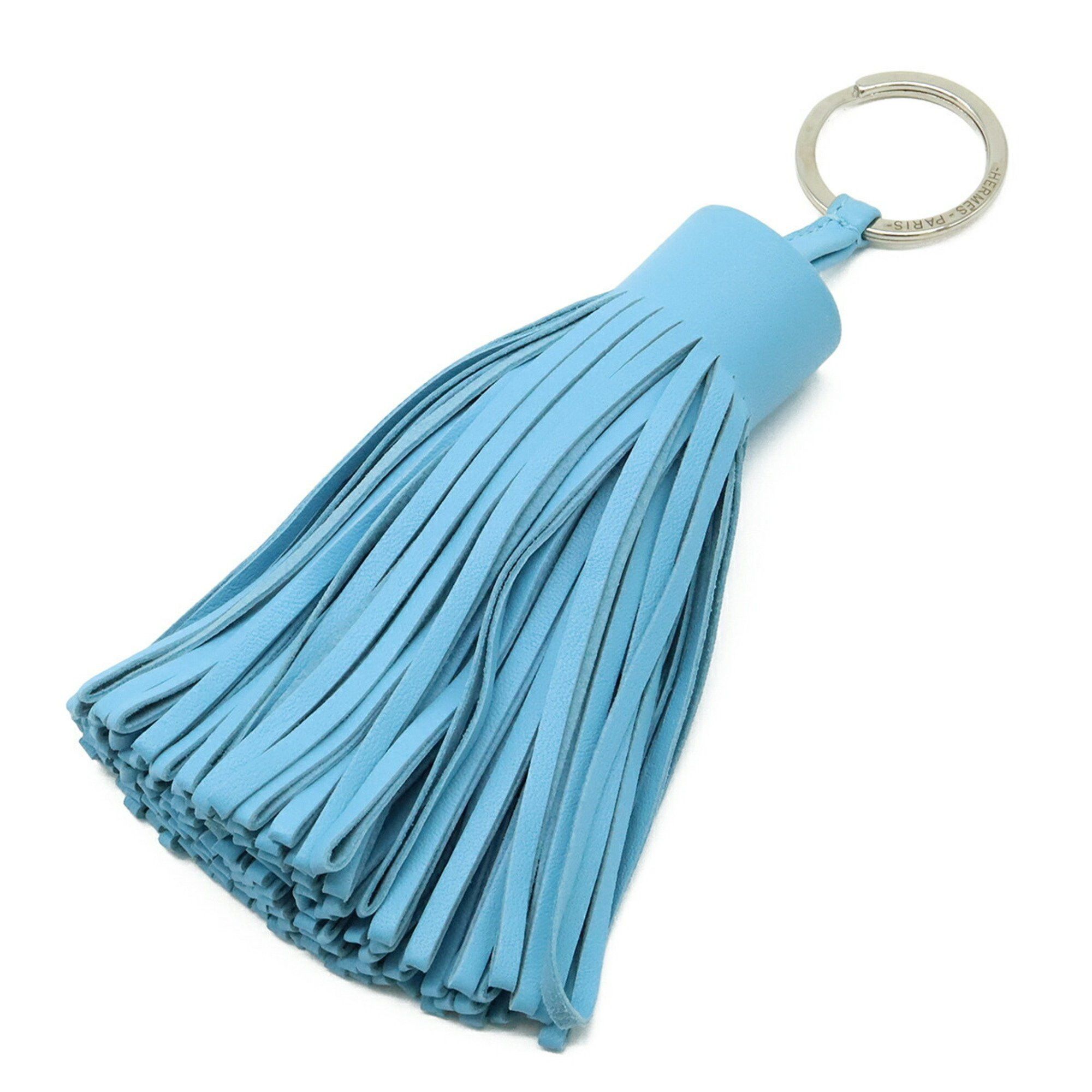 HERMES Carmen Alto Key Ring with Tassel Charm in Anjo Miro Leather
