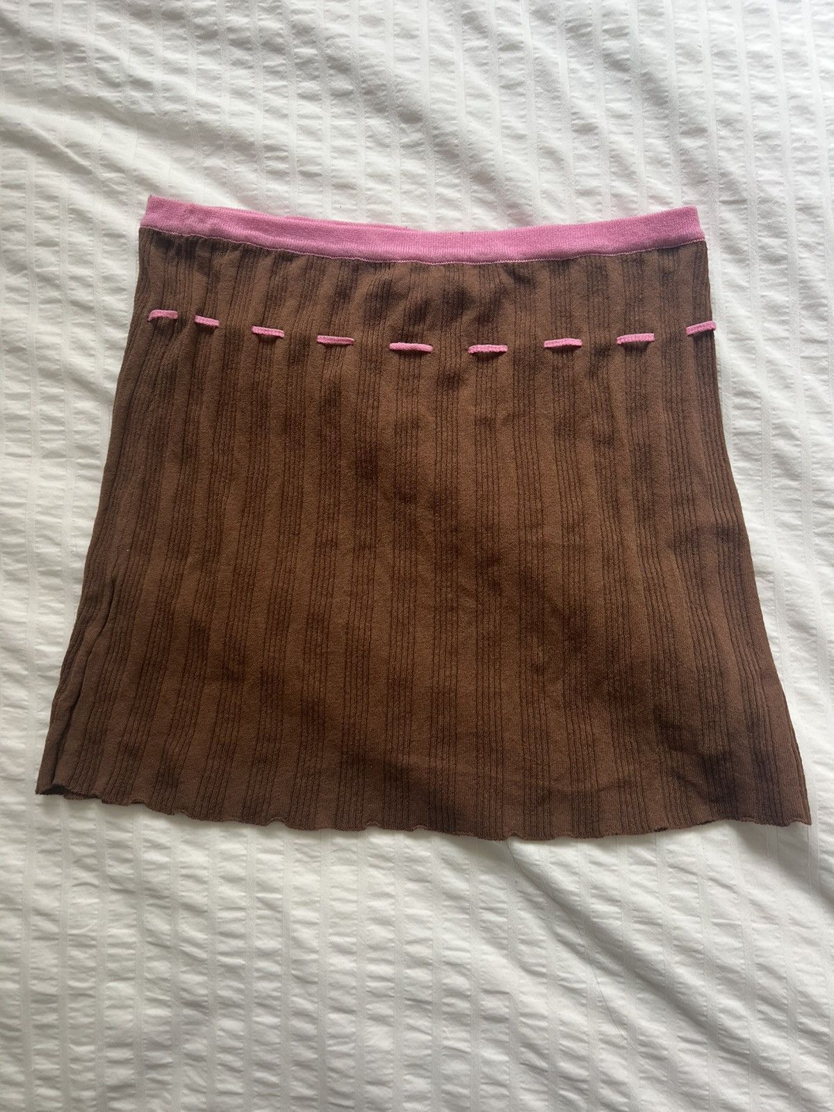Gimaguas Gimaguas Brown Macondo Mini Skirt Size 27" / US 4 / IT 40 - 2 Thumbnail