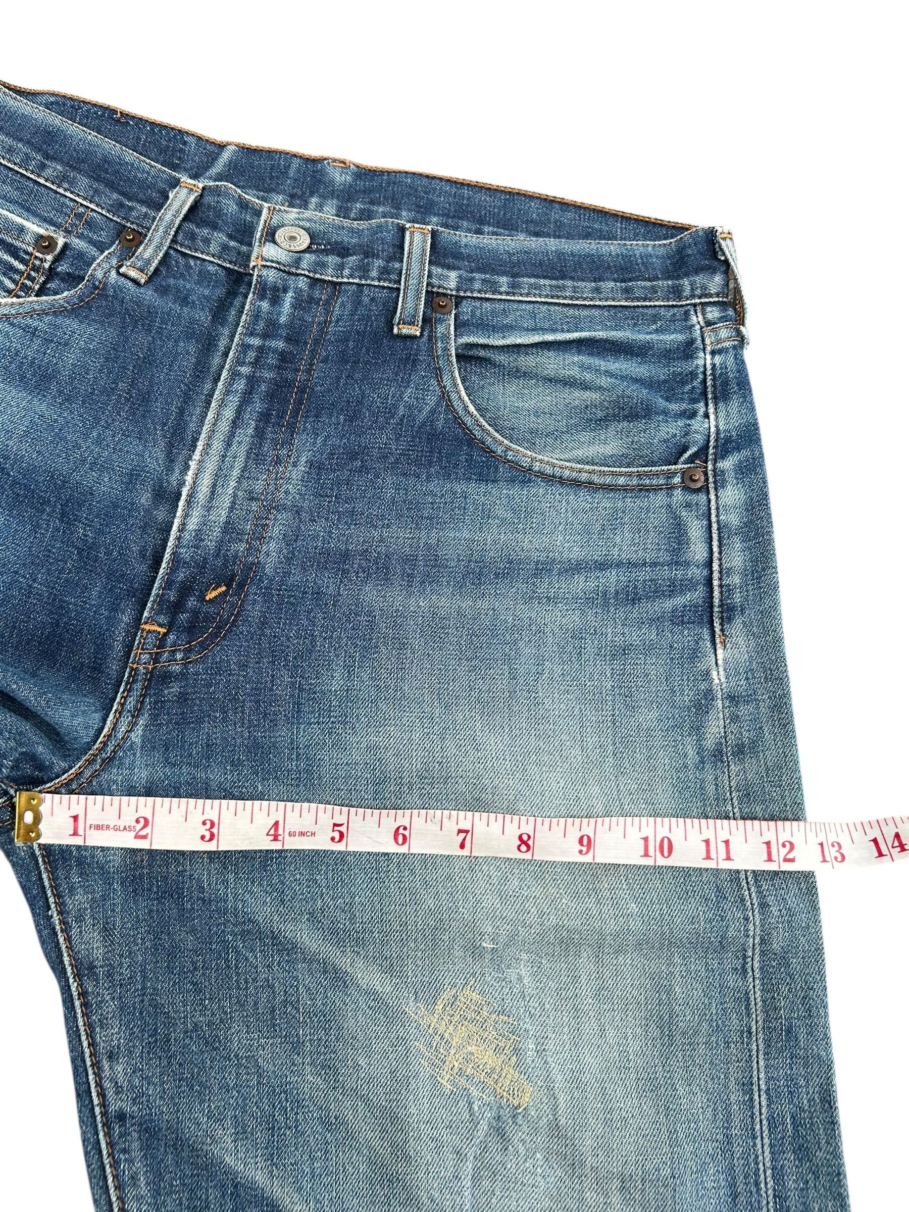 Japanese Brand × Kapital × Vintage THRASHED Vintage Levi's big E Reconstructed Repair Denim Size US 33 - 22 Thumbnail