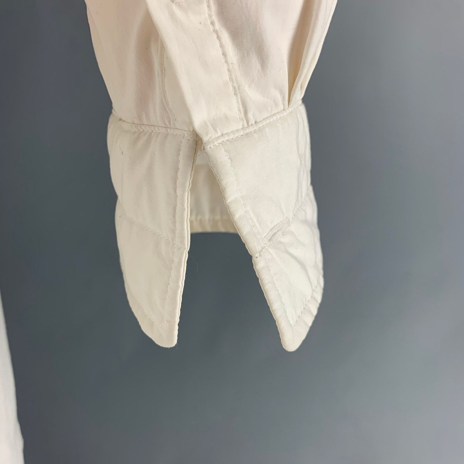 Sasquatchfabrix SASQUATCHfabrix XL Off White Quilted Cotton Blend Jacket Size US XL / EU 56 / 4 - 6 Thumbnail