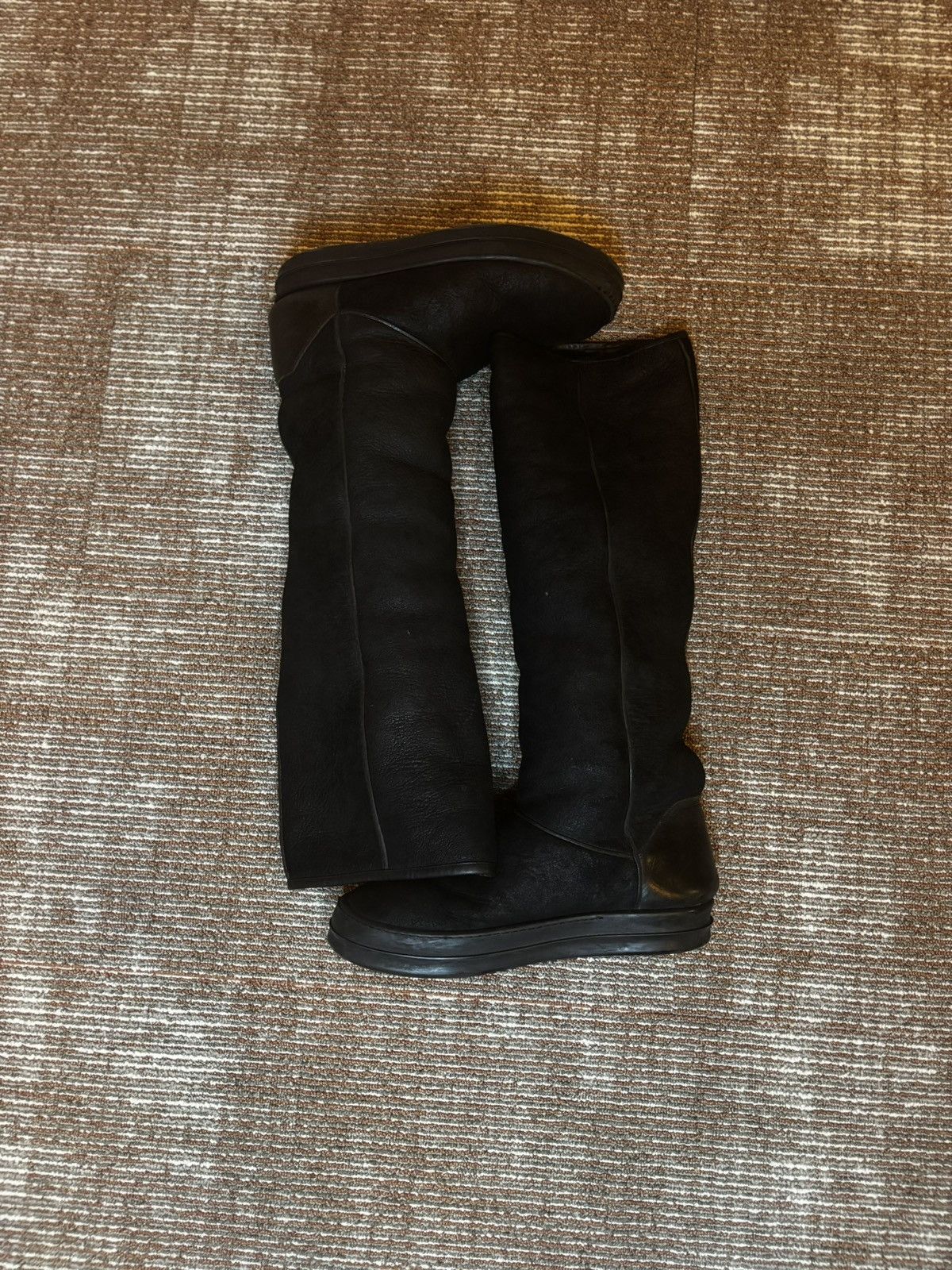 Rick Owens hightop ramone uggs