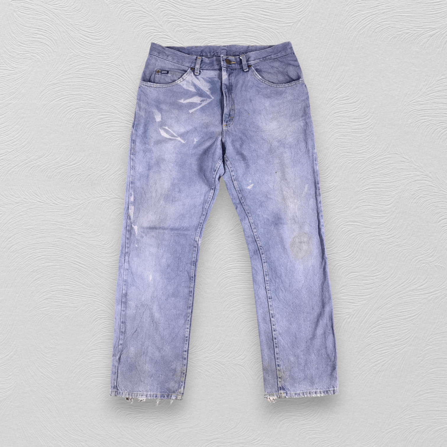 Lee Vintage Lee Jeans Faded Distressed Hem Denim KJ454 Size US 35 - 1 Thumbnail
