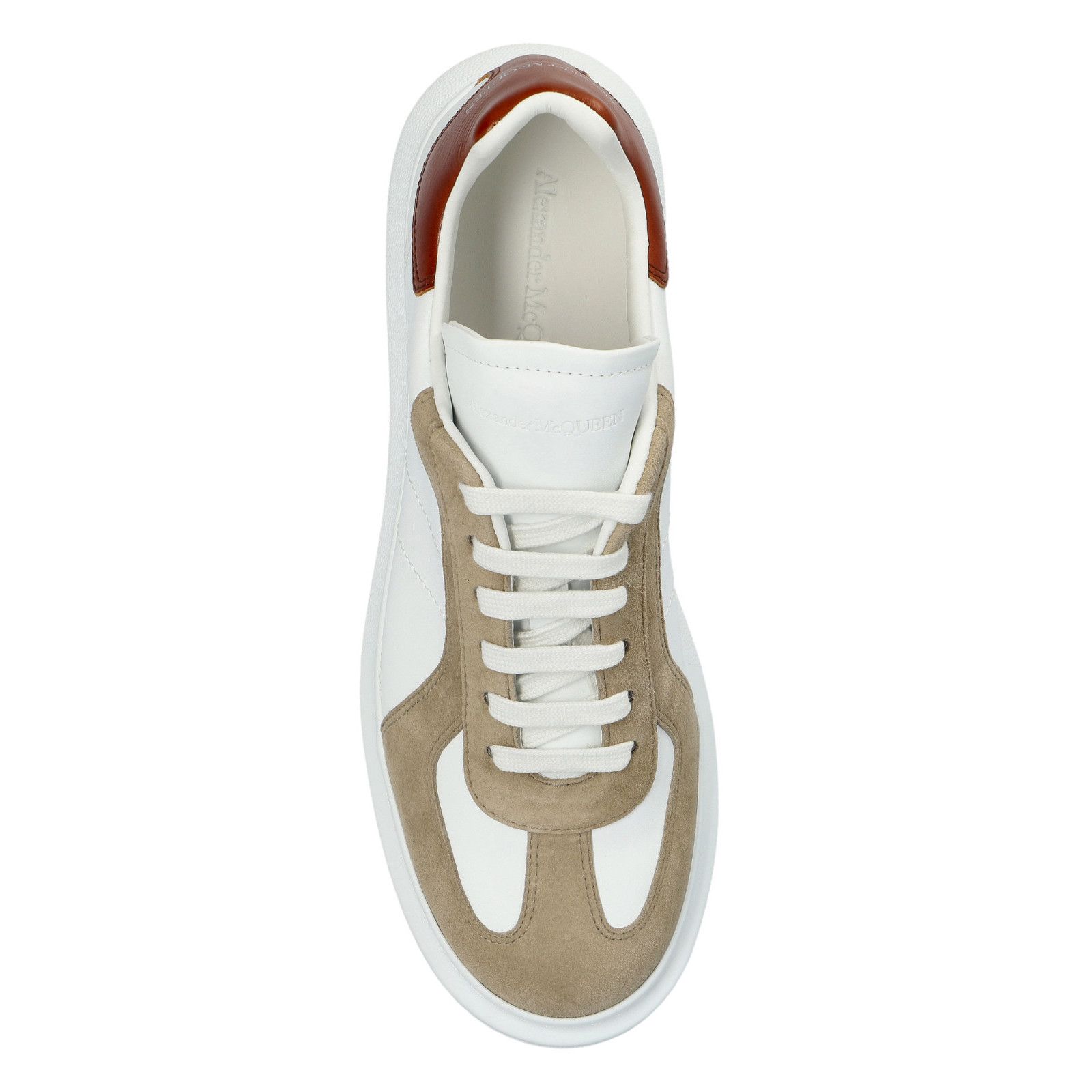 Alexander McQueen ALEXANDER MCQUEEN Oversized Retro $830 Men's White/Red Leath Size US 6 / EU 39 - 4 Thumbnail