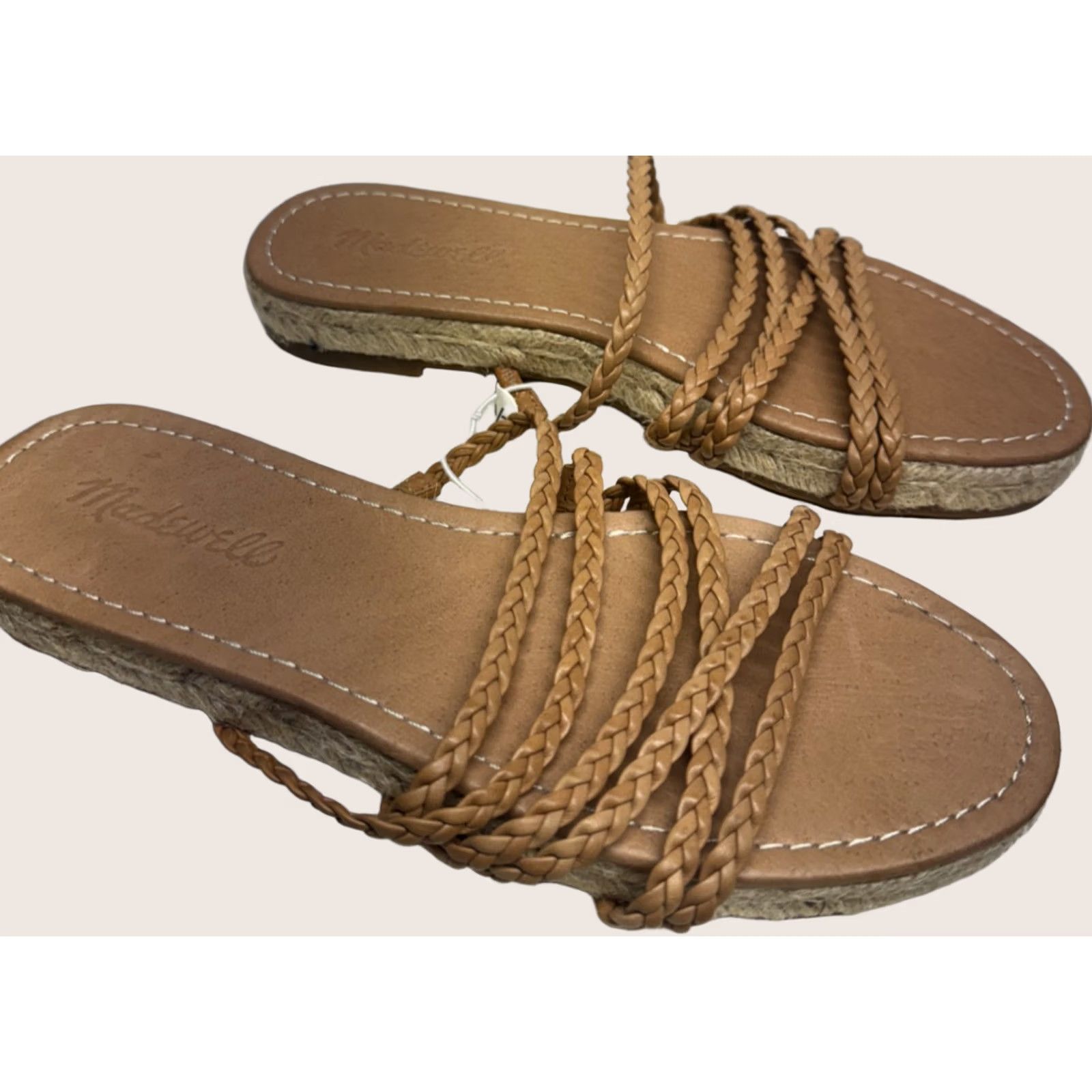 Madewell Madewell Kathryn Slide Espadrille Braided Leather Flat Sandal Women Size 6.5 NEW Size US 7 / IT 37 - 1 Thumbnail
