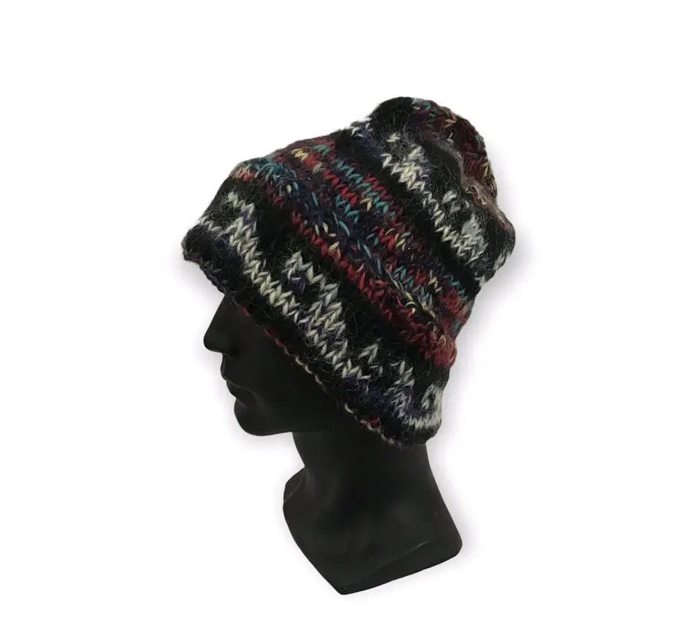 Handmade Japanese Brand Knit Beanie Hat Size ONE SIZE - 1 Thumbnail