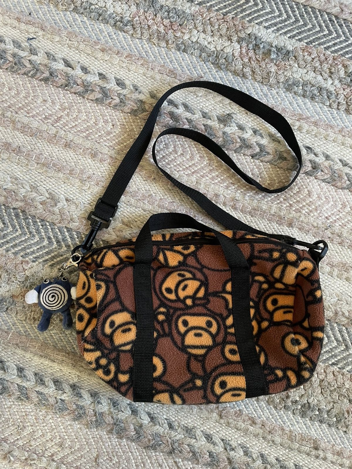 Bape Bape Baby Milo Shoulder Sling Bag Fleece 🙊 | Grailed