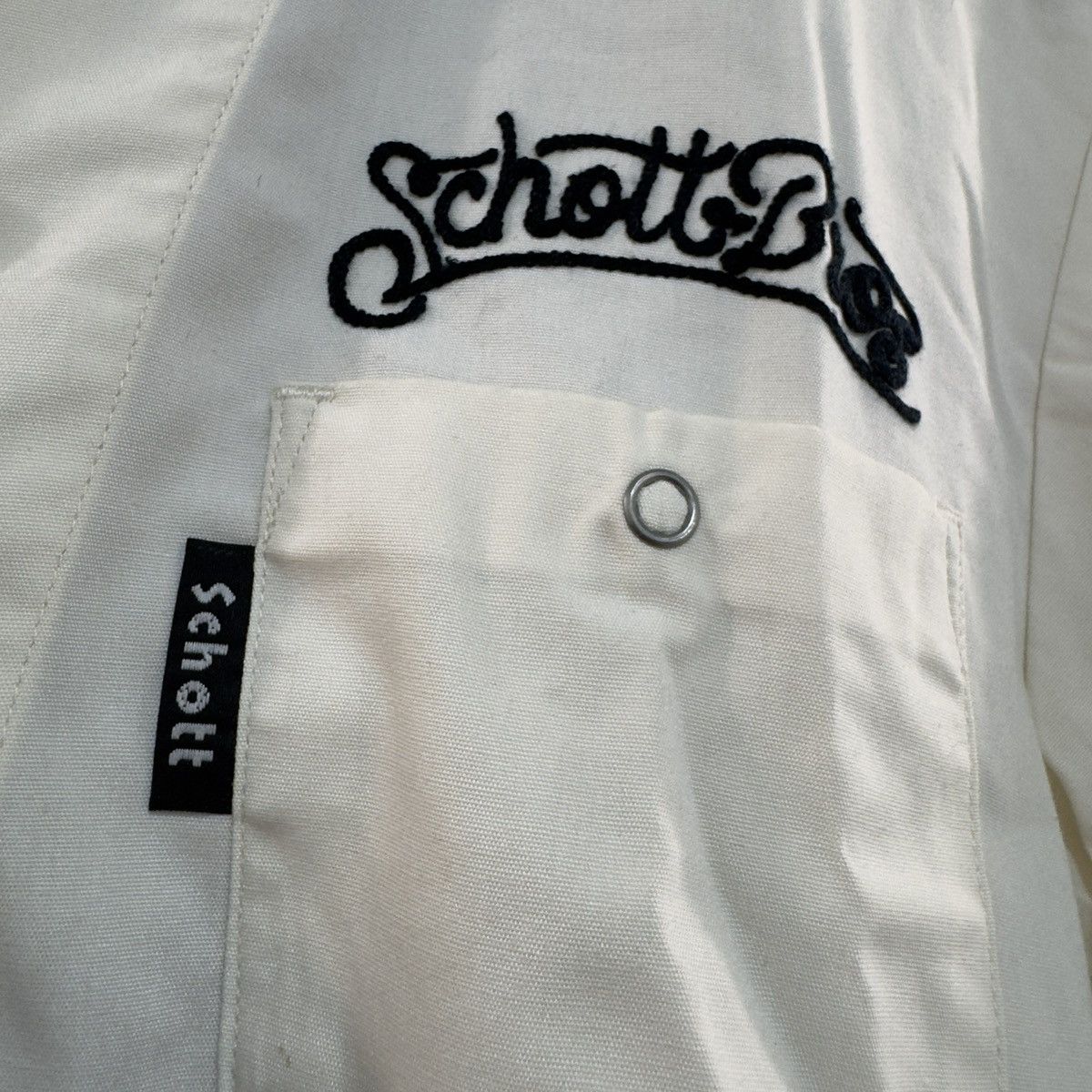 Schott Schott Brooklyn Binders Motorcycle “Ivory” Polo Short Sleeve Size US M / EU 48-50 / 2 - 14 Thumbnail