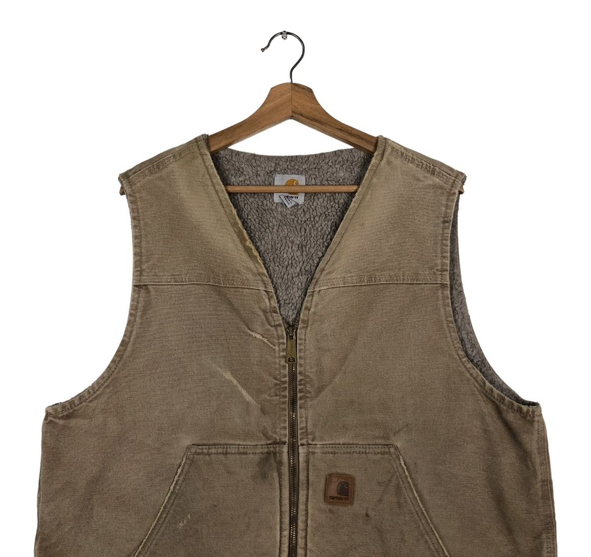 Carhartt 🔥VINTAGE TANK TOP WORK CARHARTT SHEARLING BLANKET Size US L / EU 52-54 / 3 - 5 Thumbnail