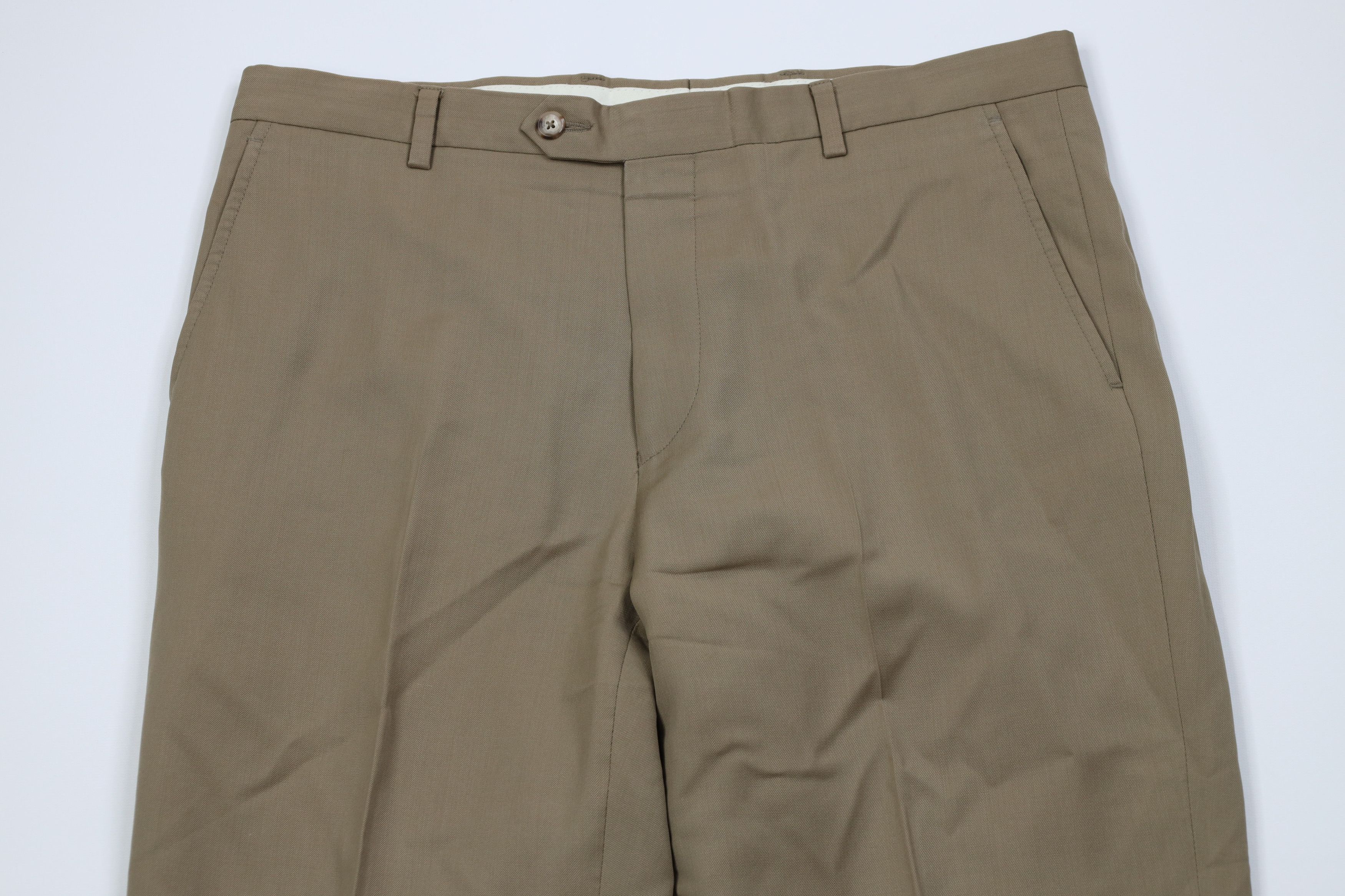 Jos. A. Bank Jos A Bank Executive Tailored Fit Wool Knit Chino Pants Size US 33 - 2 Thumbnail