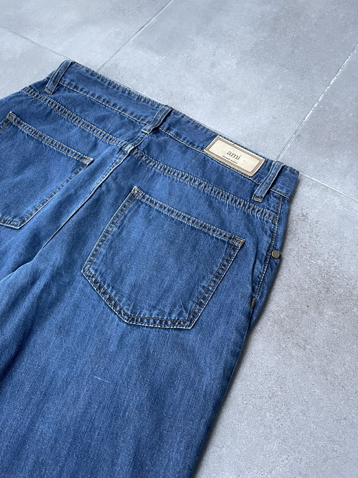 AMI AMI Alexandre Mattiussi Indigo Denim Pants Size US 30 / EU 46 - 14 Thumbnail