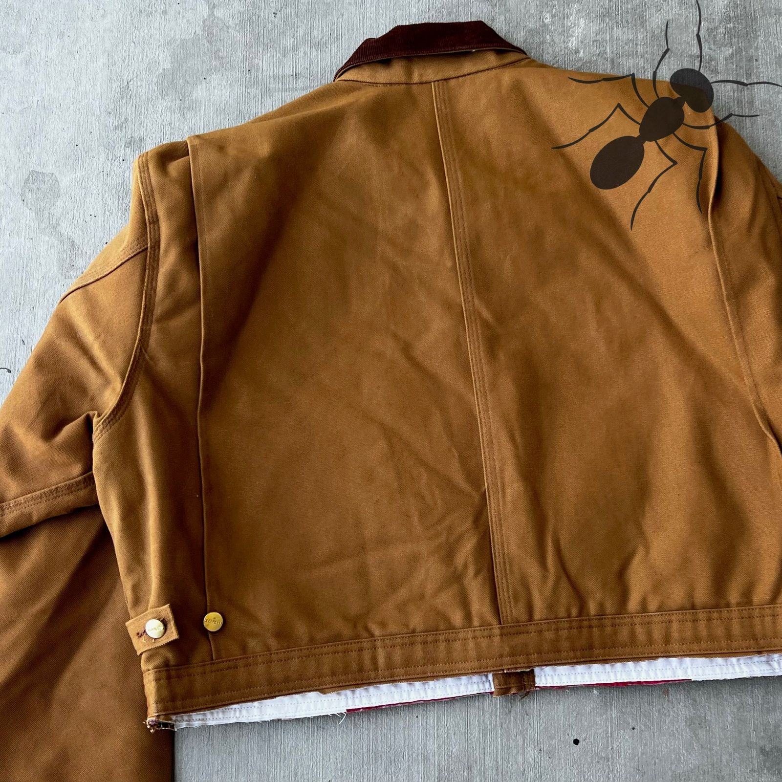 Carhartt × Vintage Carhartt cropped detroit style brown work wear jacket Size US XXL / EU 58 / 5 - 7 Thumbnail