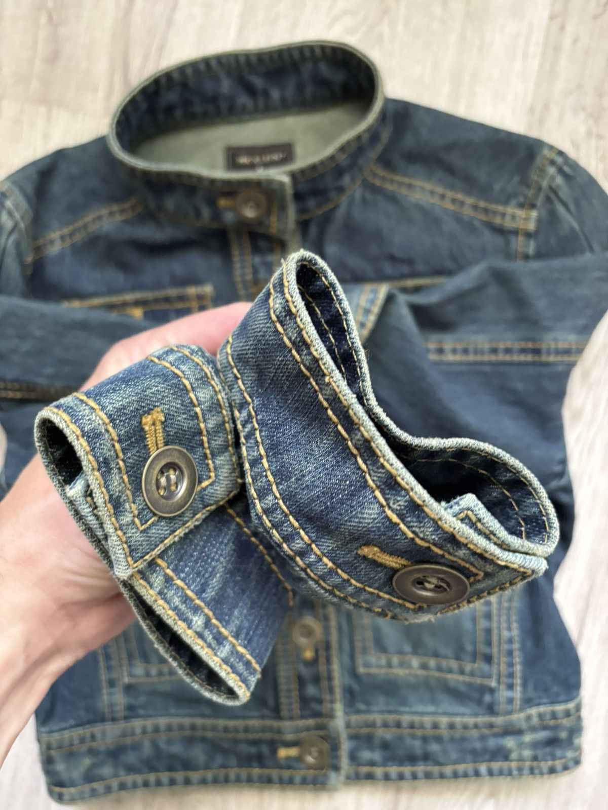 Other MK KLEIN+ Cropped Denim Jacket Size XS / US 0-2 / IT 36-38 - 23 Thumbnail