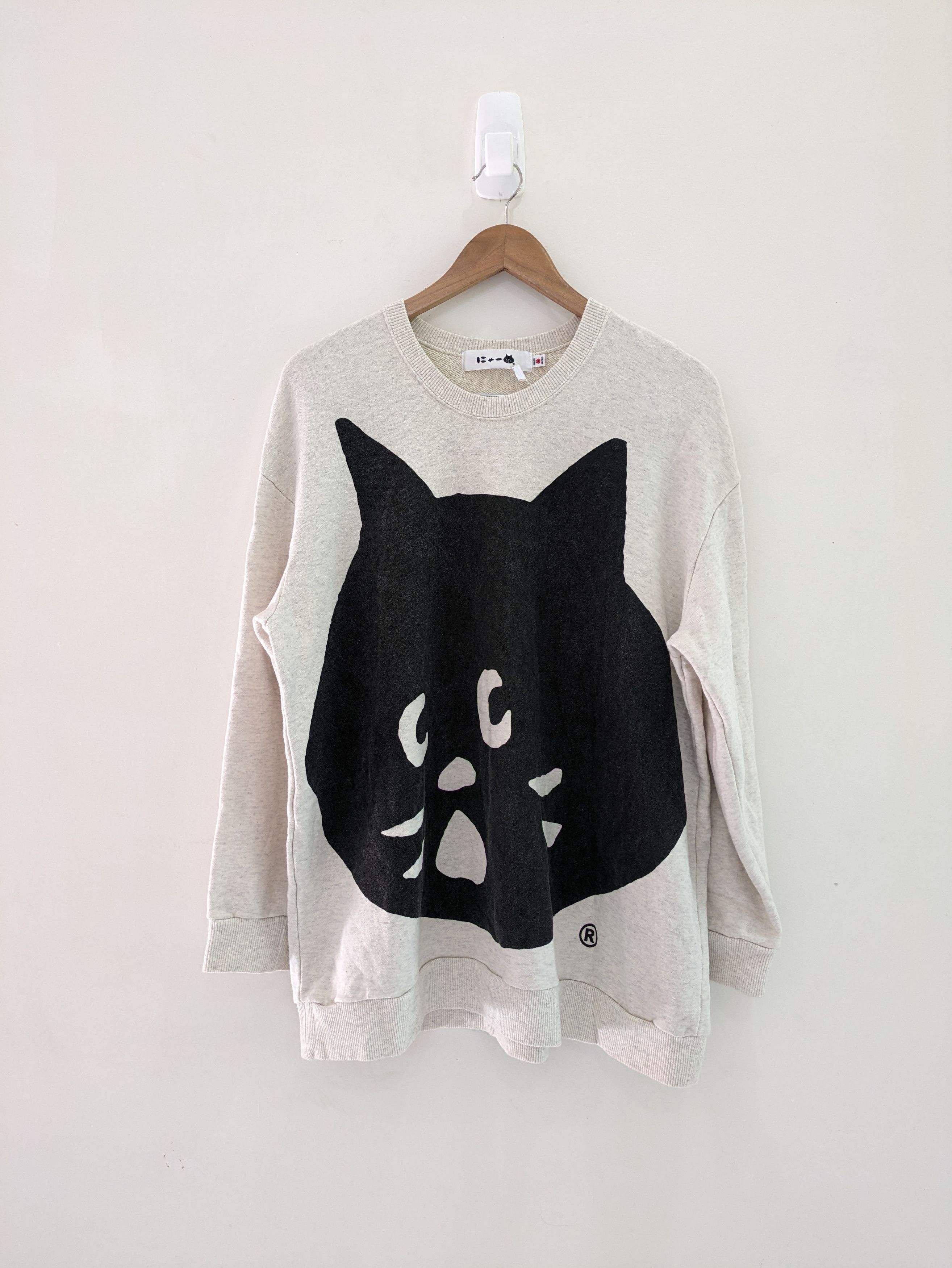 Issey Miyake NYA Cat Big Logo Sweatshirt Size US M / EU 48-50 / 2 - 1 Thumbnail