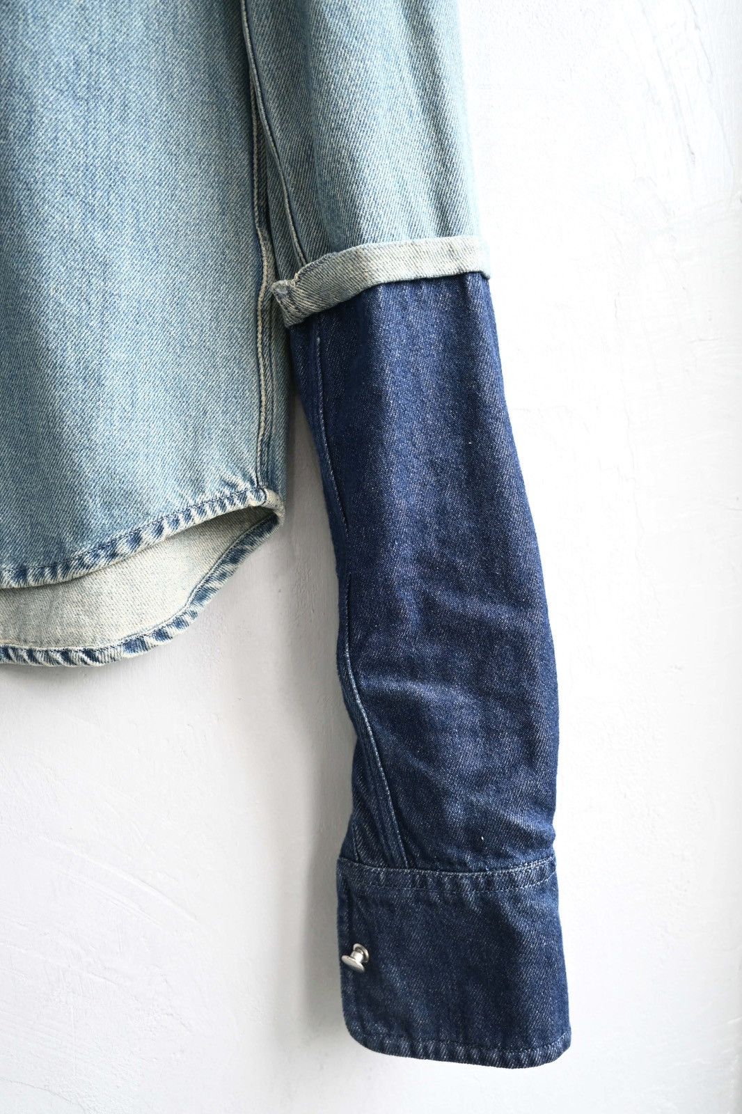 Maison Margiela Maison Margiela MM6 AW15 Folded-Sleeves Denim Shirt Size M / US 6-8 / IT 42-44 - 10 Thumbnail