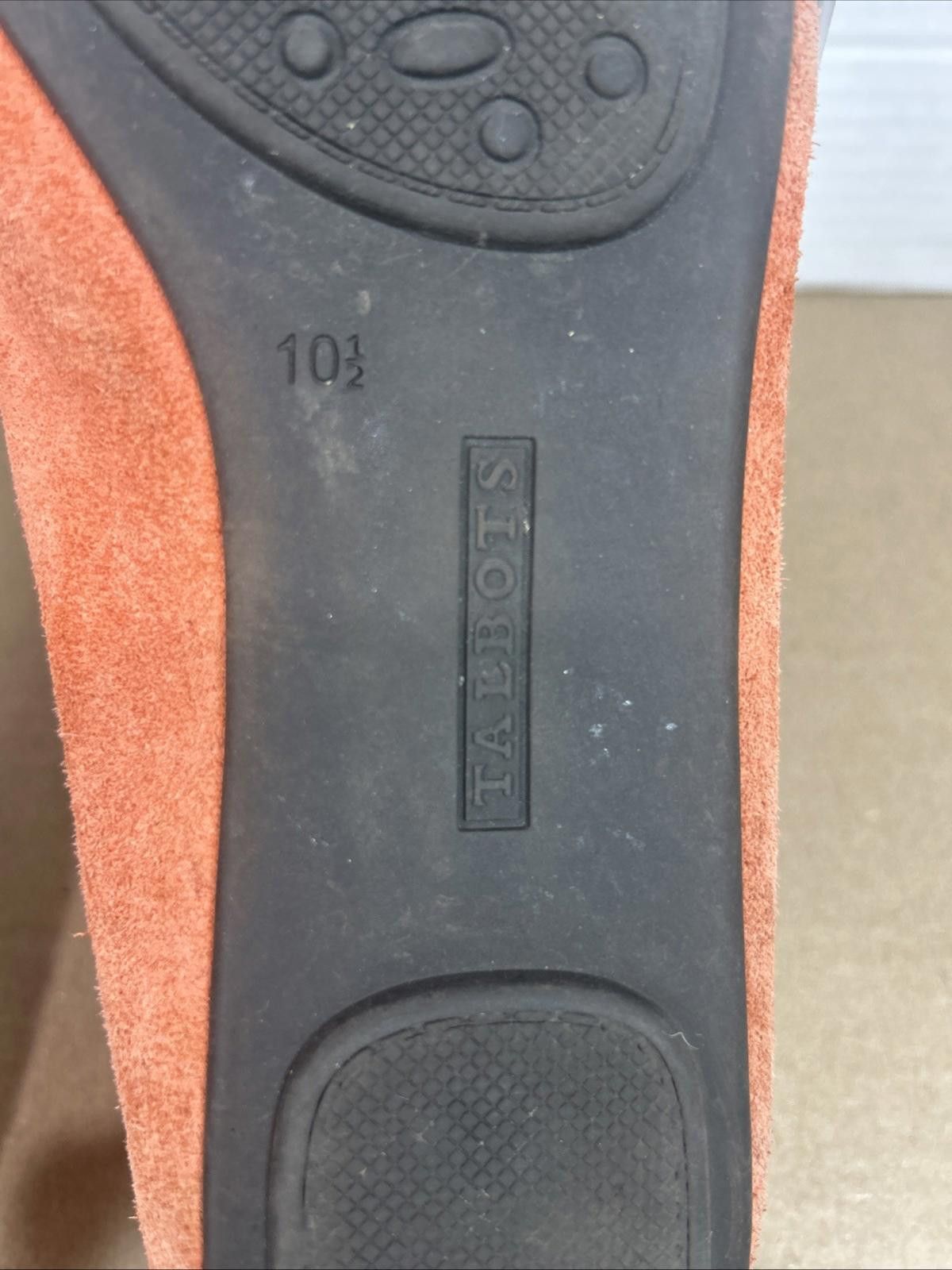 Other TALBOTS Women's Sz10.5 Orange Suede Leather Tassel Slip On Size US 10.5 / IT 40.5 - 7 Thumbnail