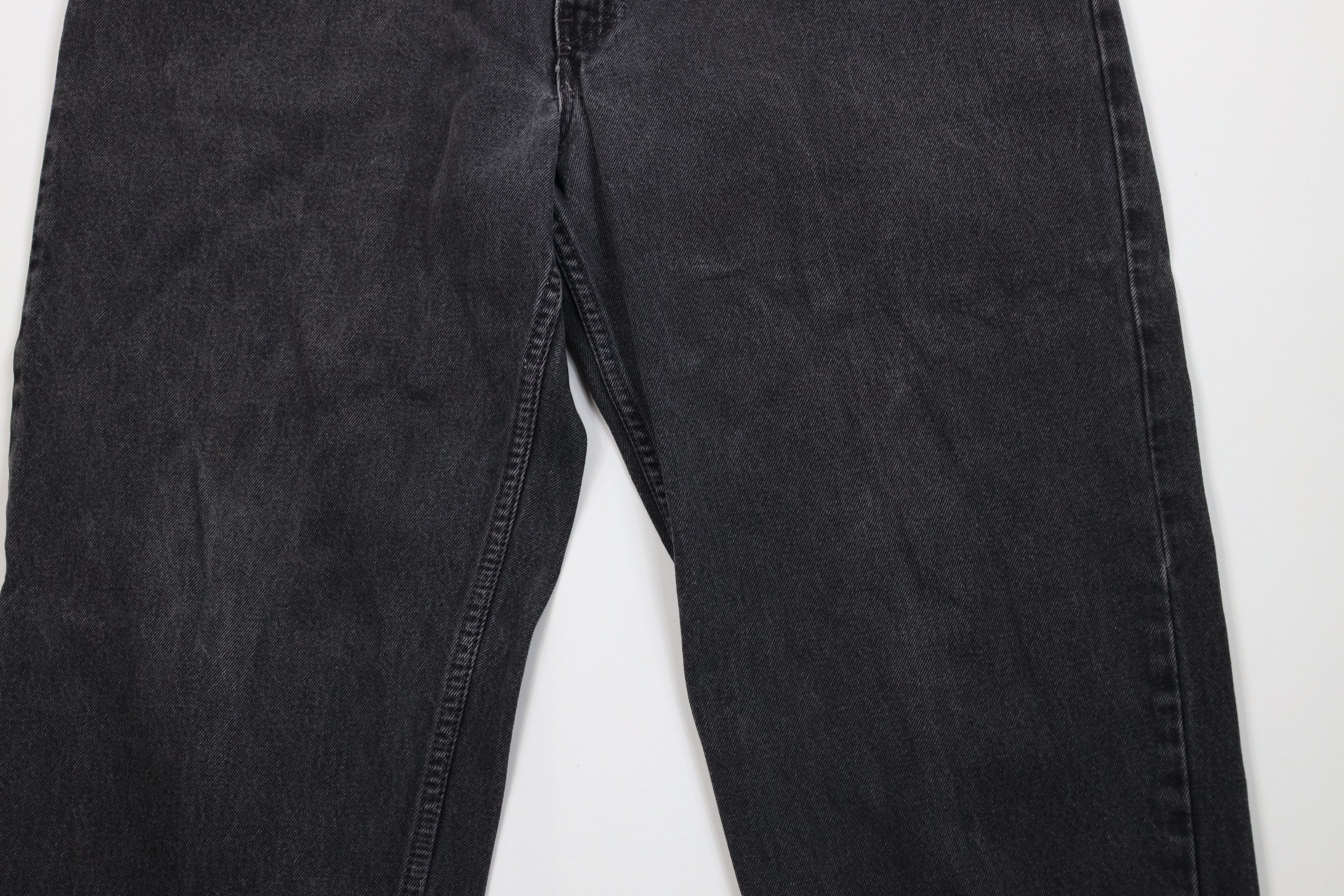 Levi's Vintage 90s Levis 560 Tapered Leg Denim Jeans Black USA Size US 38 / EU 54 - 3 Thumbnail